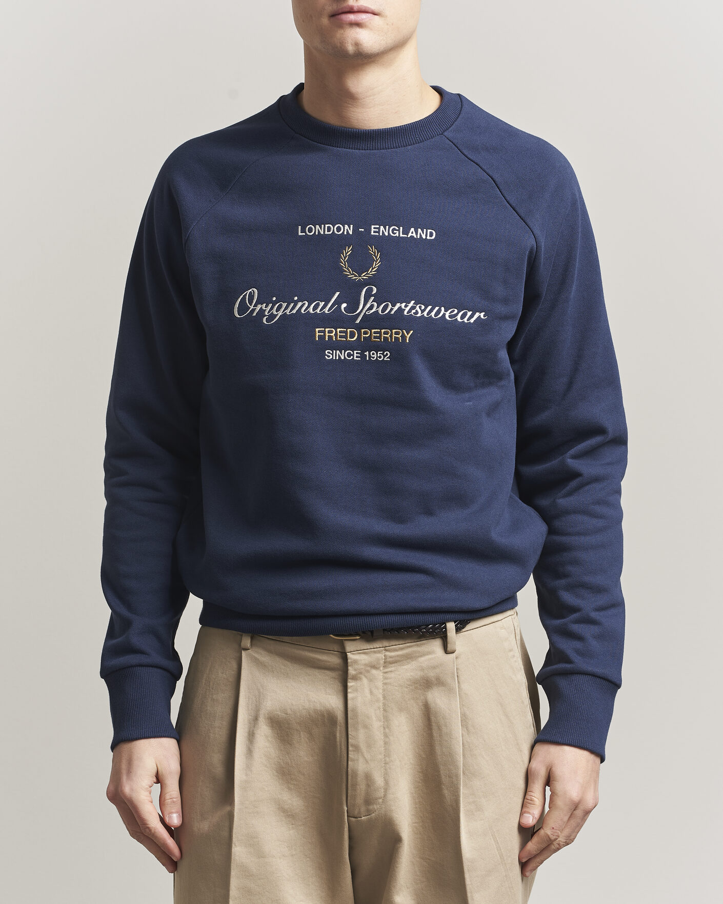 Homme | Pulls Et Tricots | Fred Perry | Original Sportswear Sweatshirt Tennis Blue