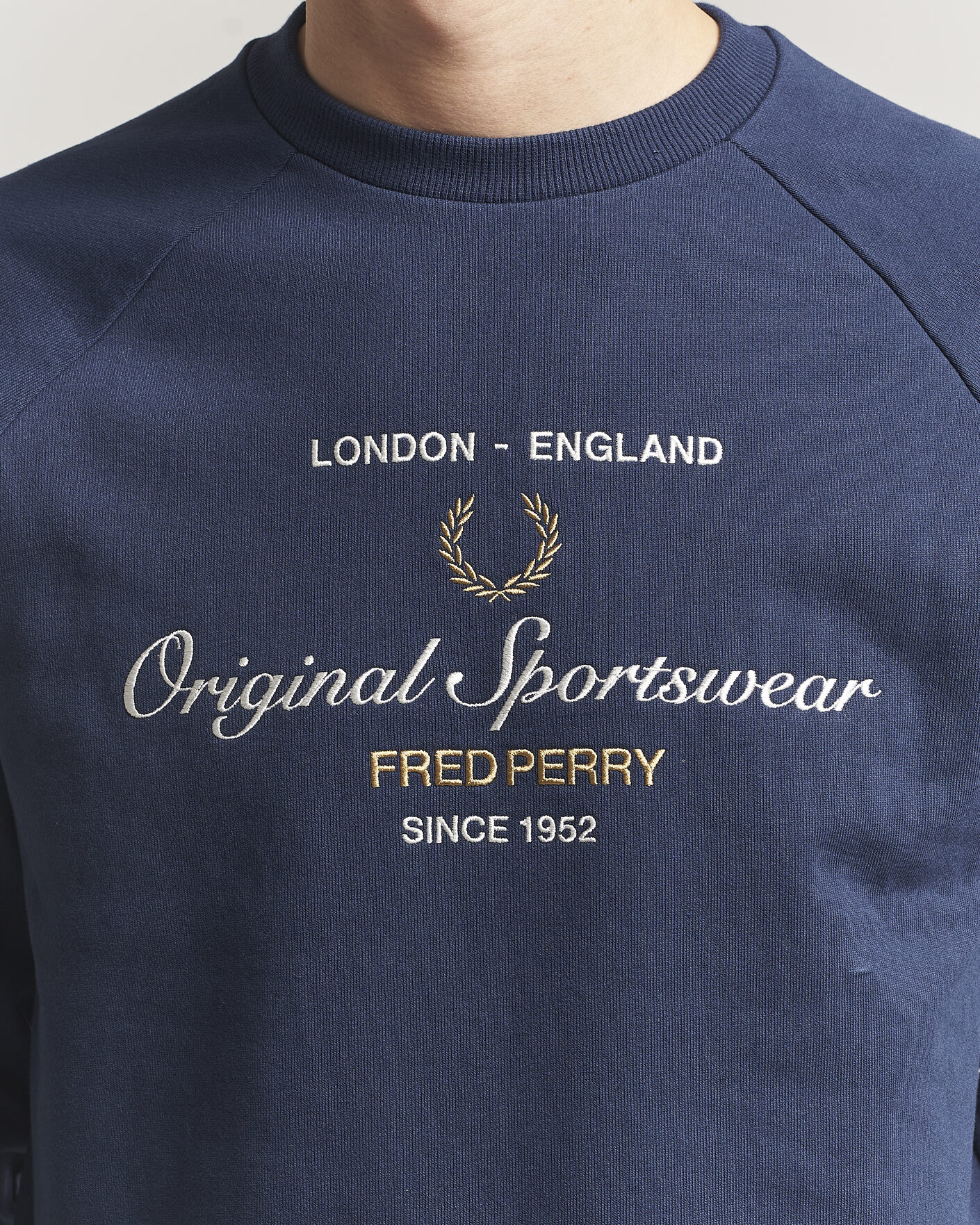 Homme | Pulls Et Tricots | Fred Perry | Original Sportswear Sweatshirt Tennis Blue