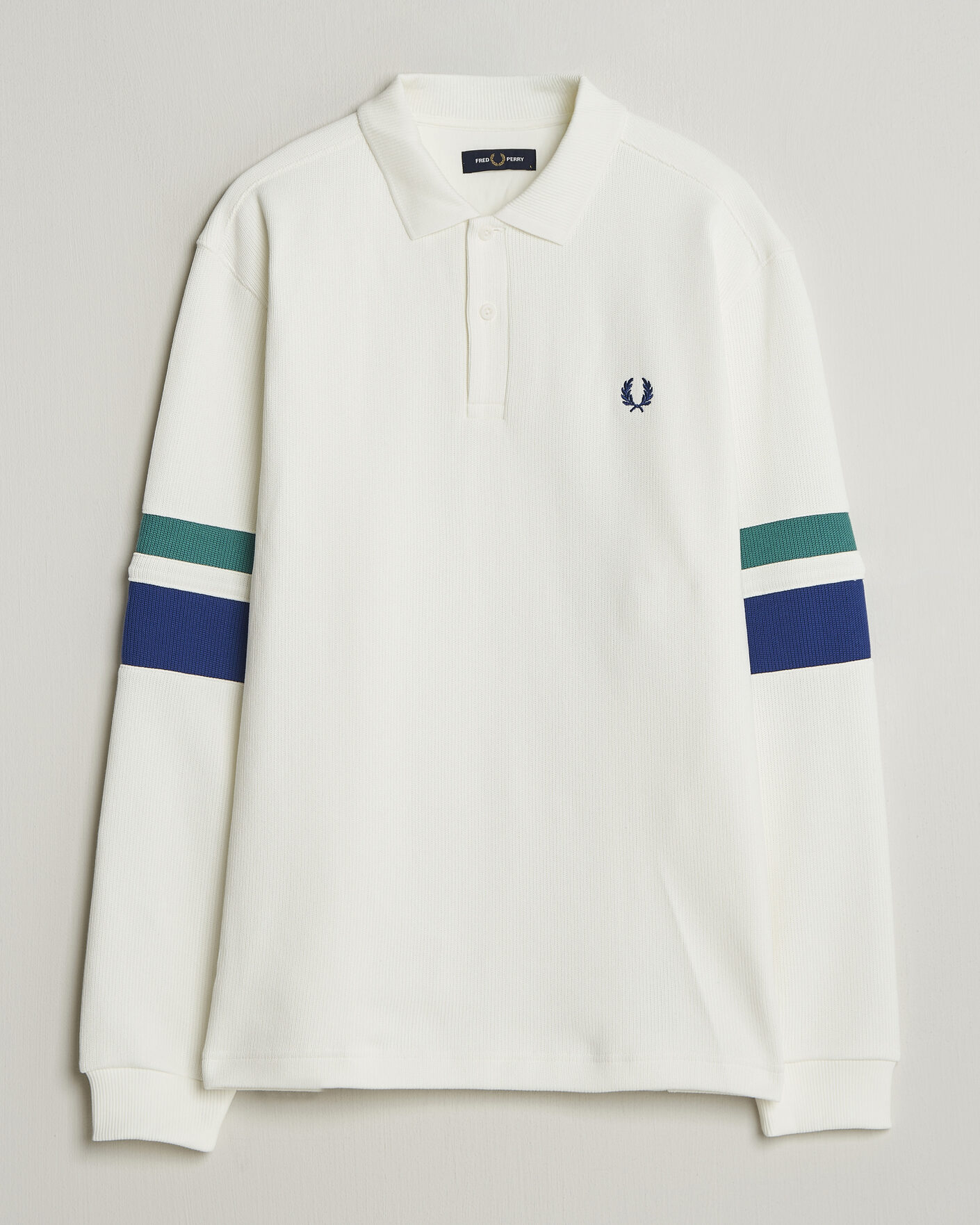 Homme | Pulls Et Tricots | Fred Perry | Tipped Sleeve Rugger Snow White