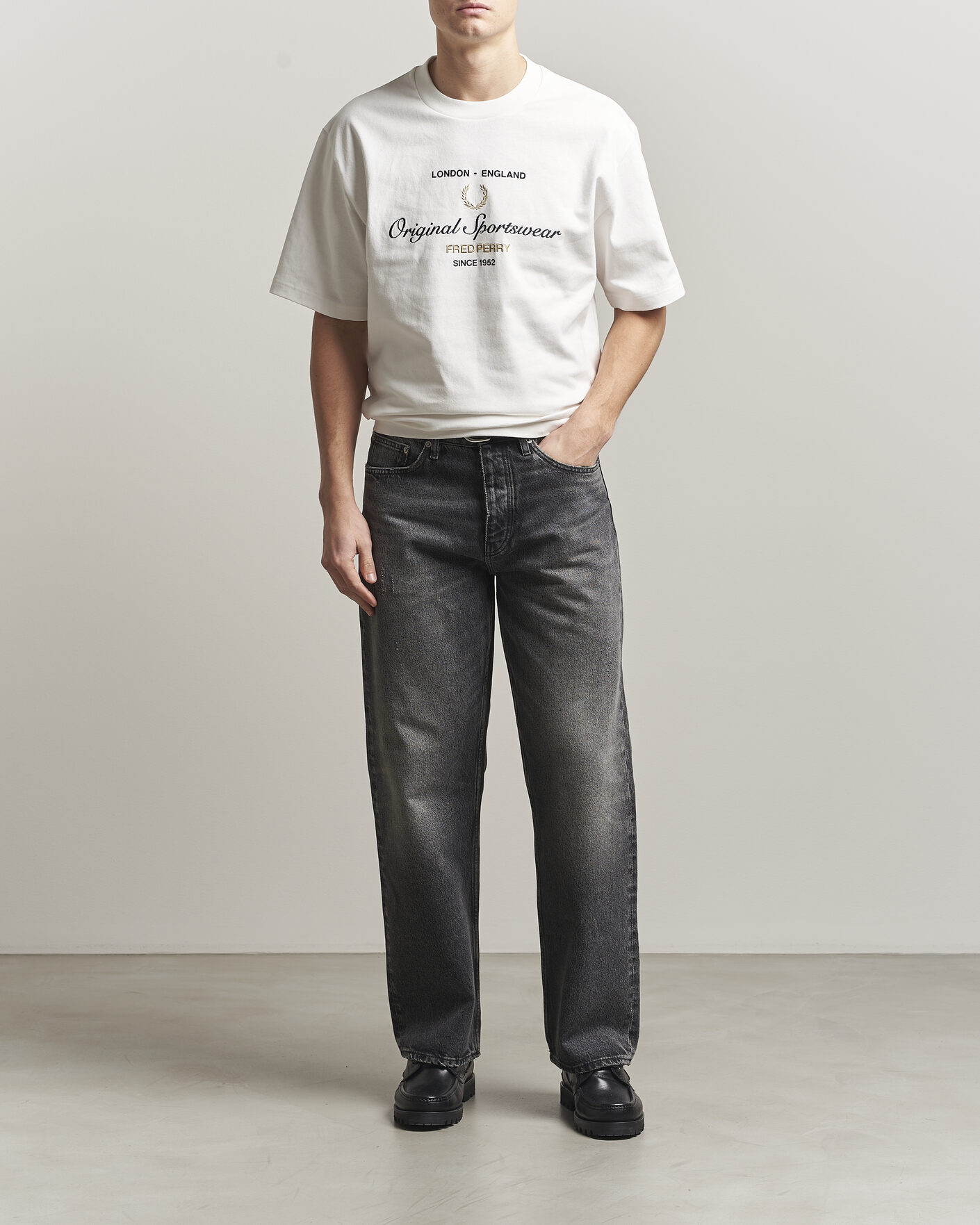 Homme | T-shirts | Fred Perry | Original Sportswear T-Shirt Snow White