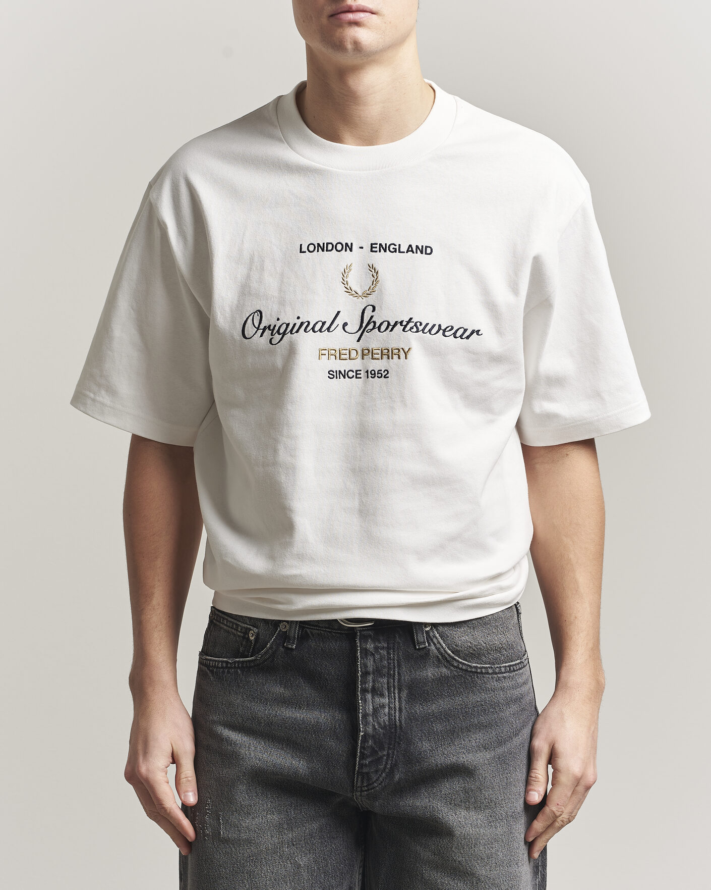 Homme | T-shirts | Fred Perry | Original Sportswear T-Shirt Snow White