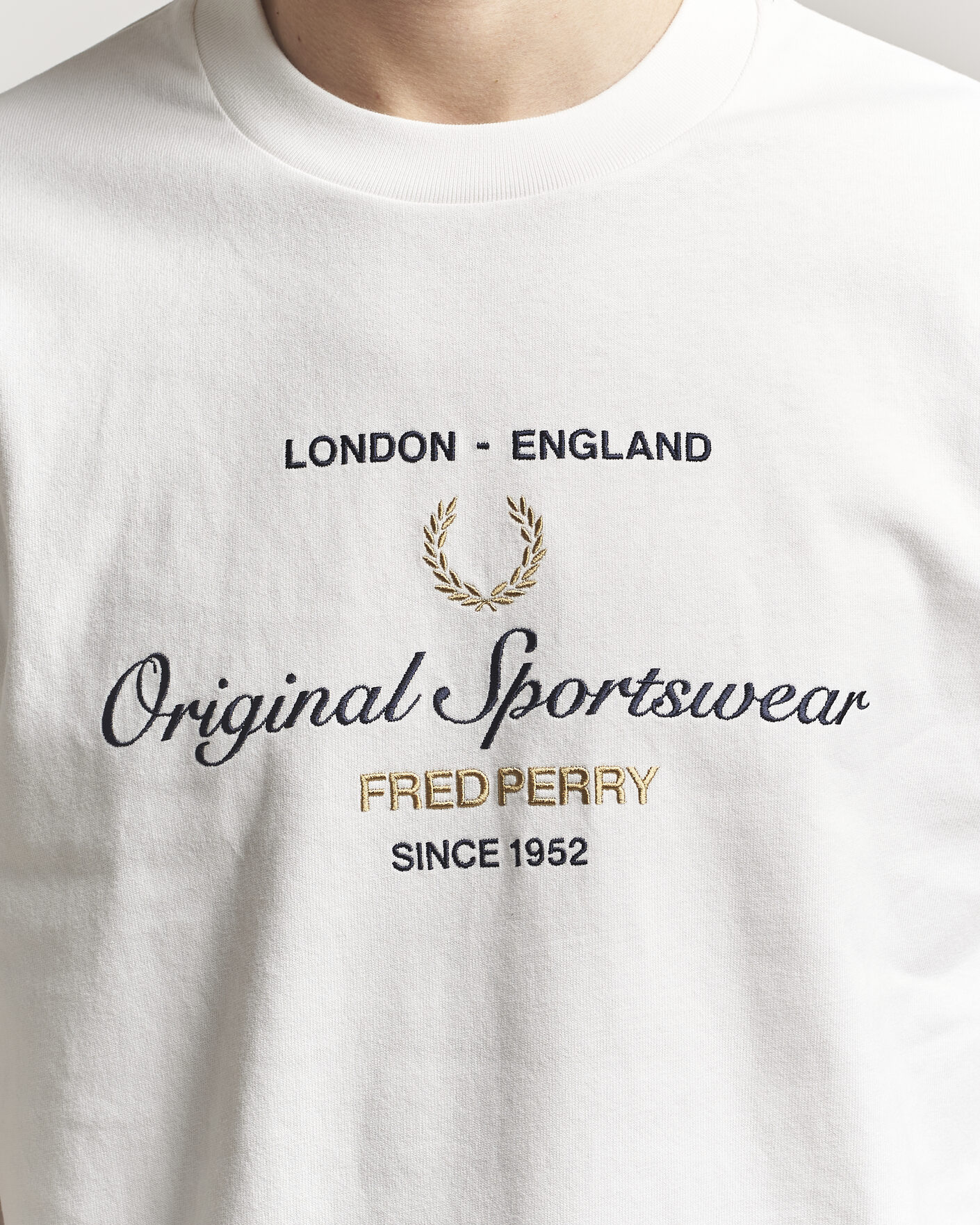 Homme | T-shirts | Fred Perry | Original Sportswear T-Shirt Snow White