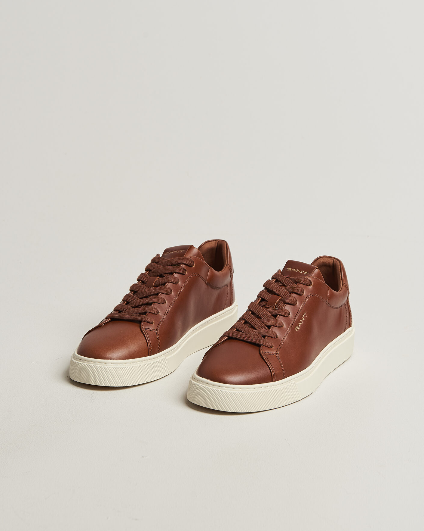 Homme | Baskets | GANT | Mc Julien Leather Sneaker Dark Tan