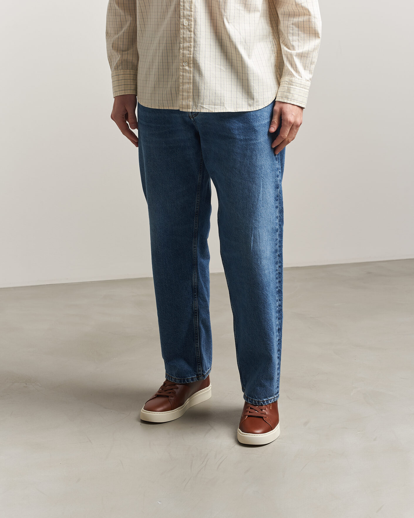 Homme | Baskets | GANT | Mc Julien Leather Sneaker Dark Tan