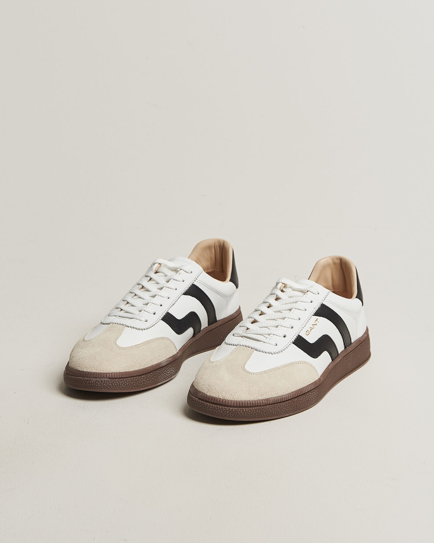 Homme | Baskets | Gant | Cuzmo Leather/Suede Sneaker White/Black