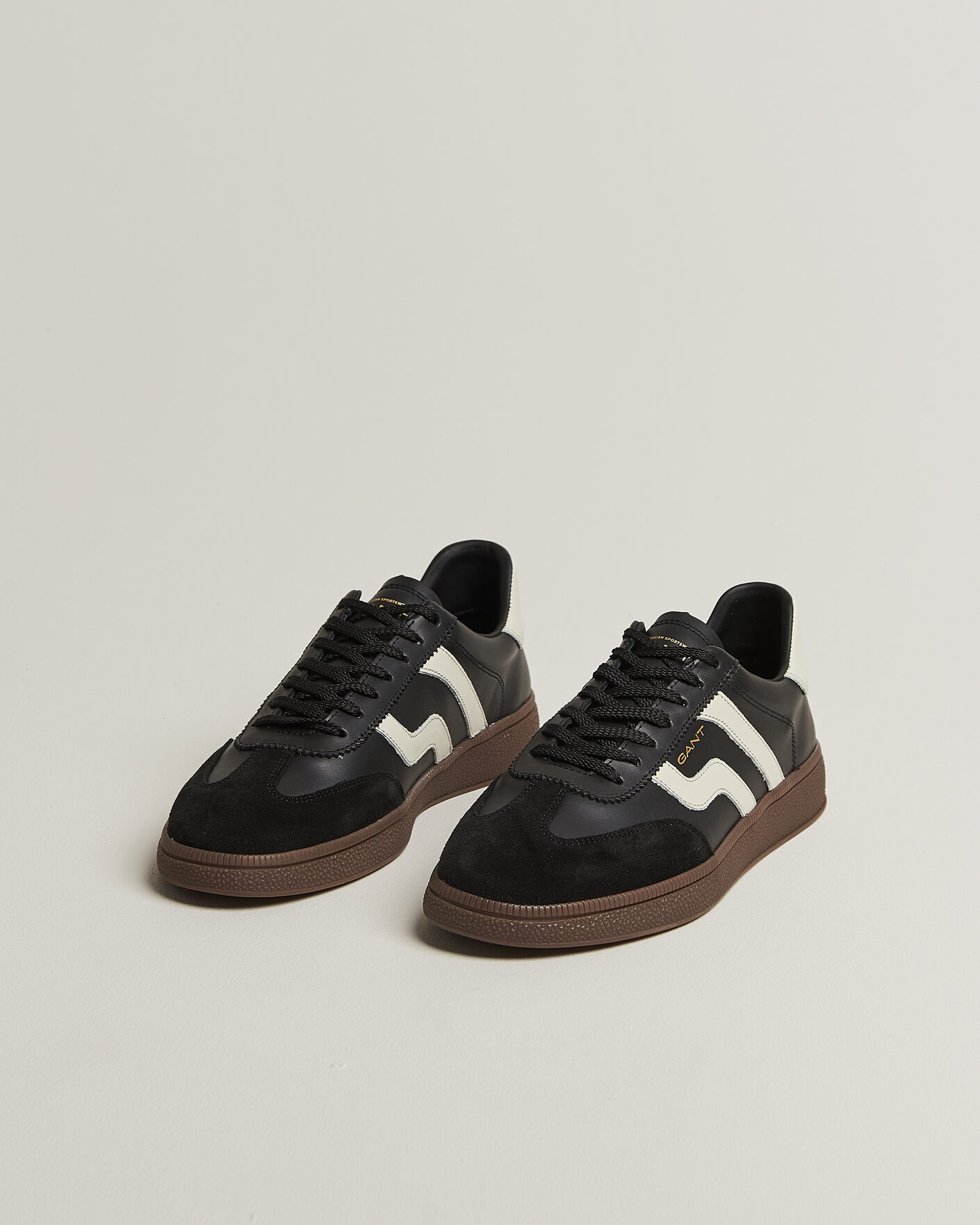 Homme | Baskets | Gant | Cuzmo Leather/Suede Sneaker Black/White