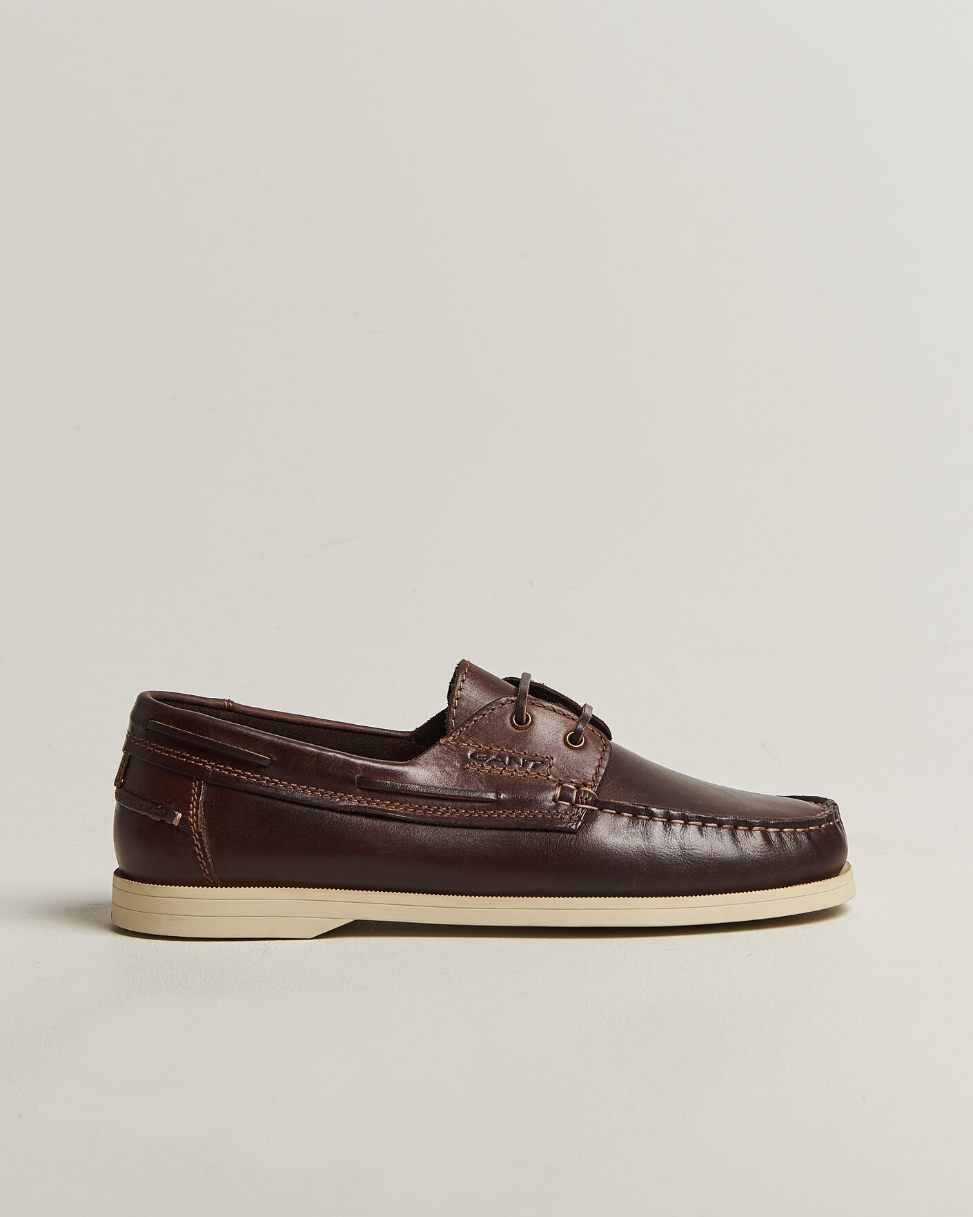 Homme | Chaussures Bateau | Gant | Yardport Leather Boat Shoe Brown