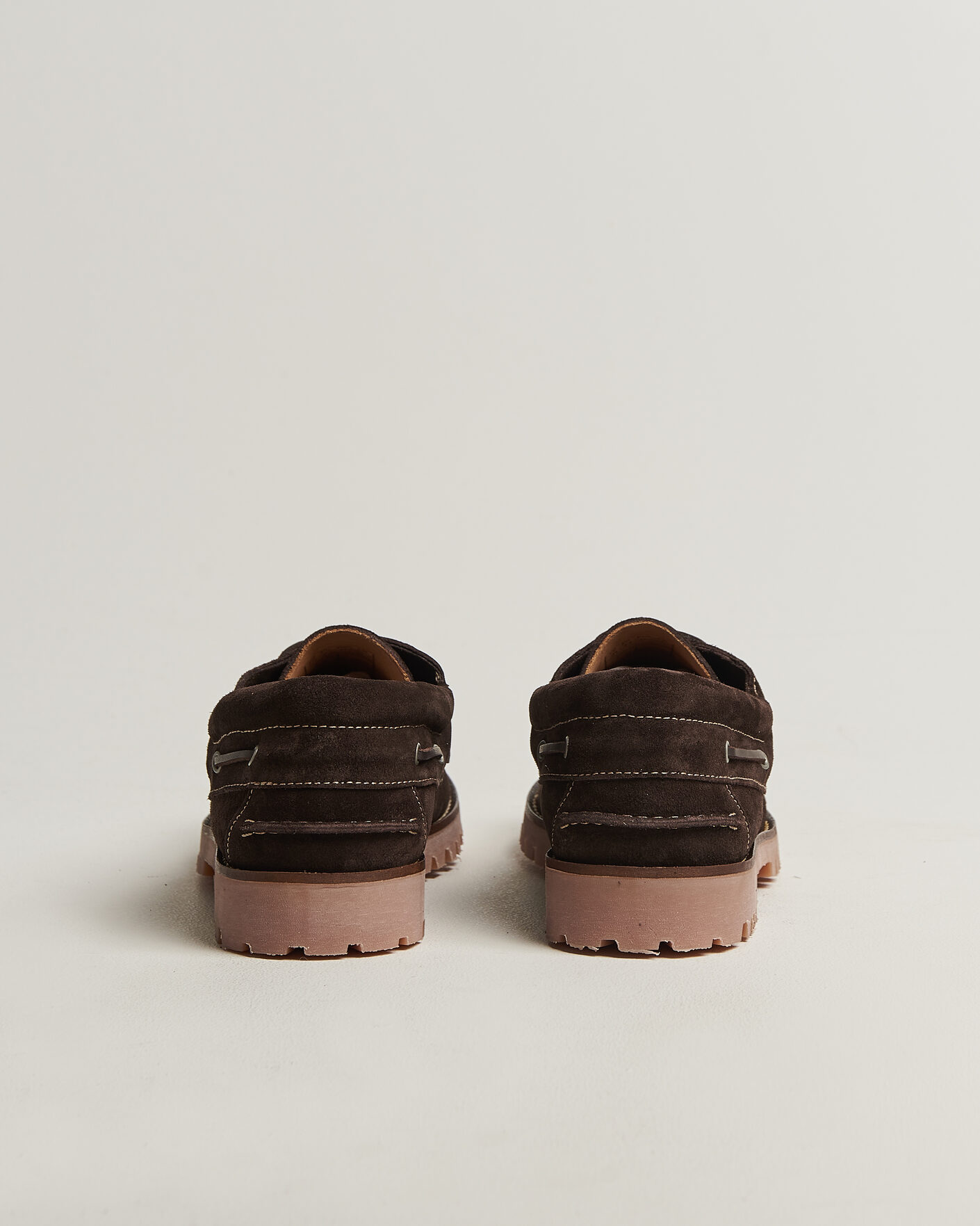 Homme | Chaussures Bateau | Gant | Tratton Suede Boat Shoe Dark Brown