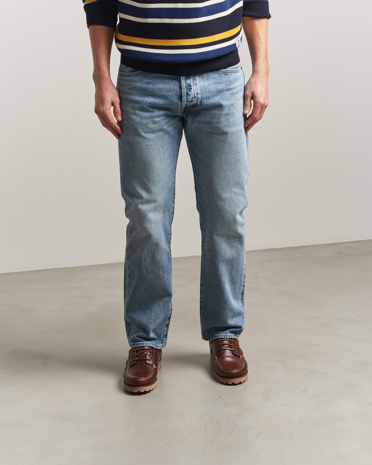 Homme | Chaussures Bateau | Gant | Tratton Leather Boat Shoe Brown