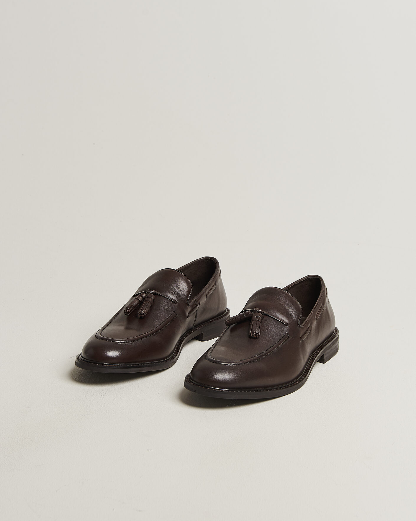Homme | Loafers | Gant | Lozham Leather Tassle Loafer Dark Brown