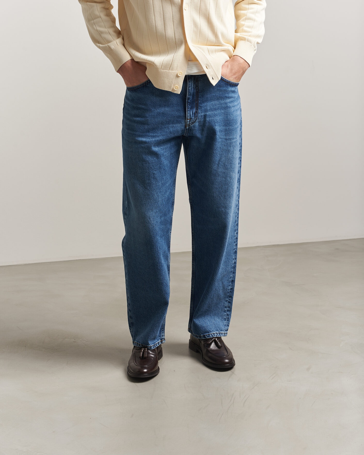 Homme | Loafers | GANT | Lozham Leather Tassle Loafer Dark Brown