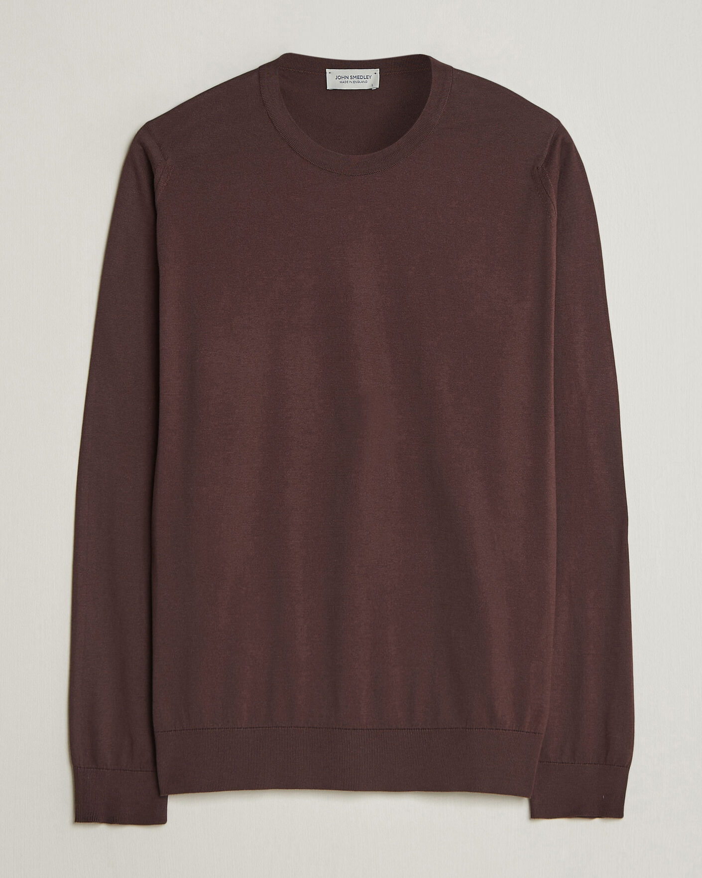 Homme | Pulls Et Tricots | John Smedley | Rowland Sea Island Crew Neck Pullover Raisin Brown