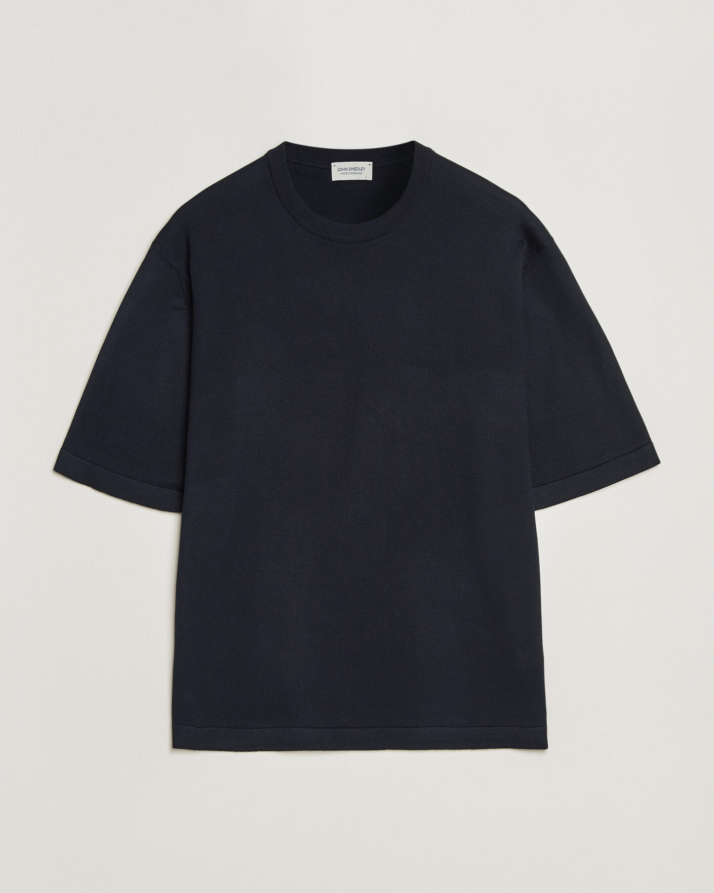 Homme | T-shirts | John Smedley | Tindall Sea Island Cotton T-Shirt Navy