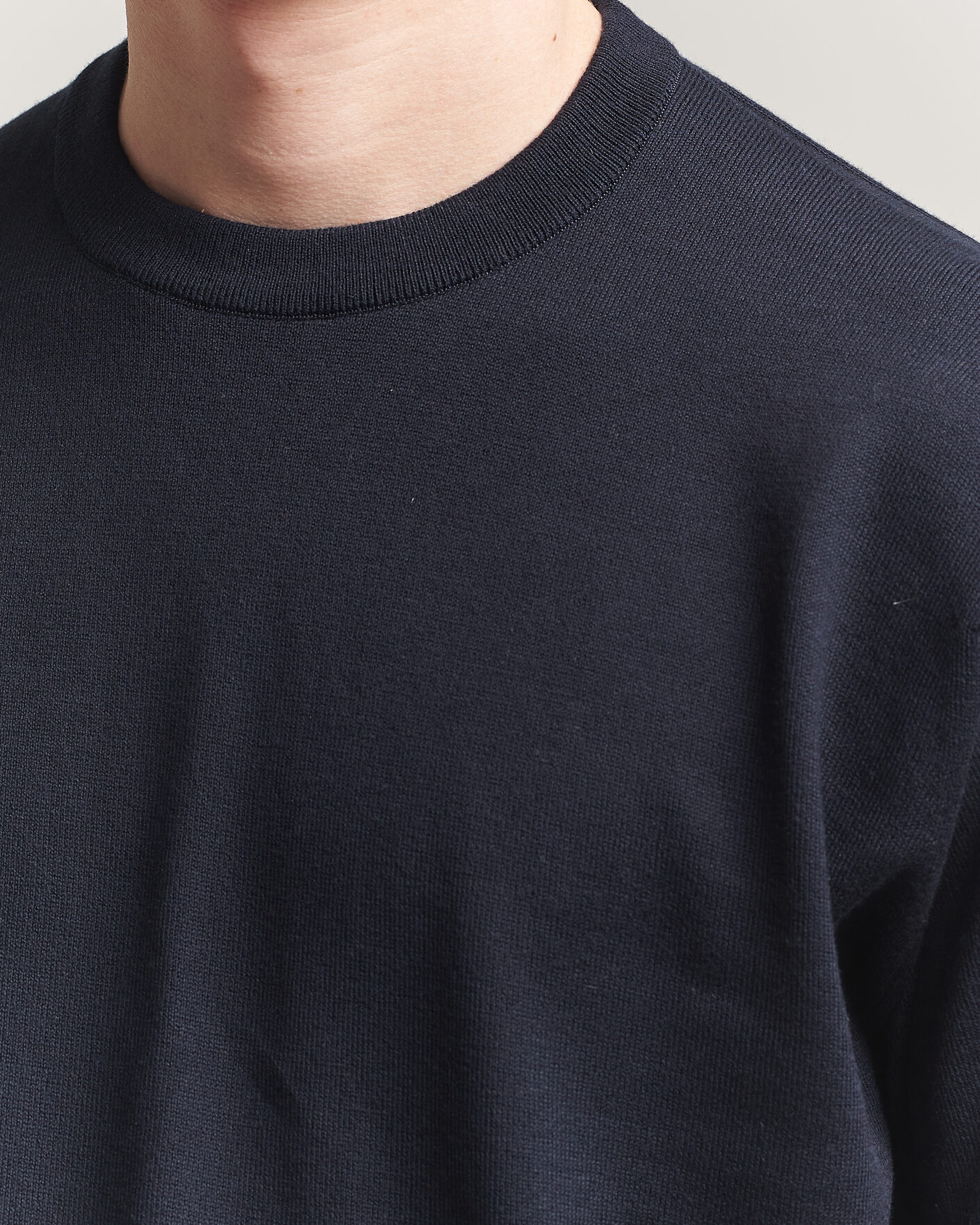 Homme | T-shirts | John Smedley | Tindall Sea Island Cotton T-Shirt Navy
