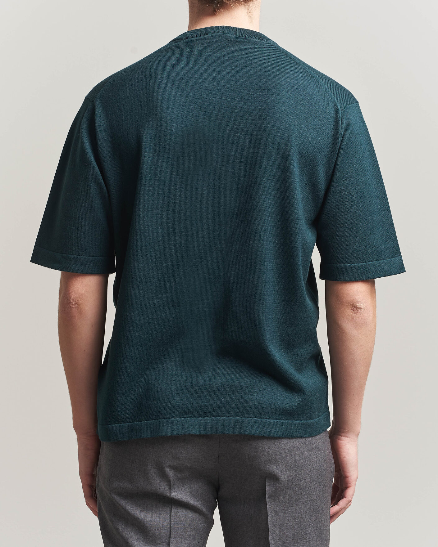 Homme | T-shirts | John Smedley | Tindall Sea Island Cotton T-Shirt Rainforest