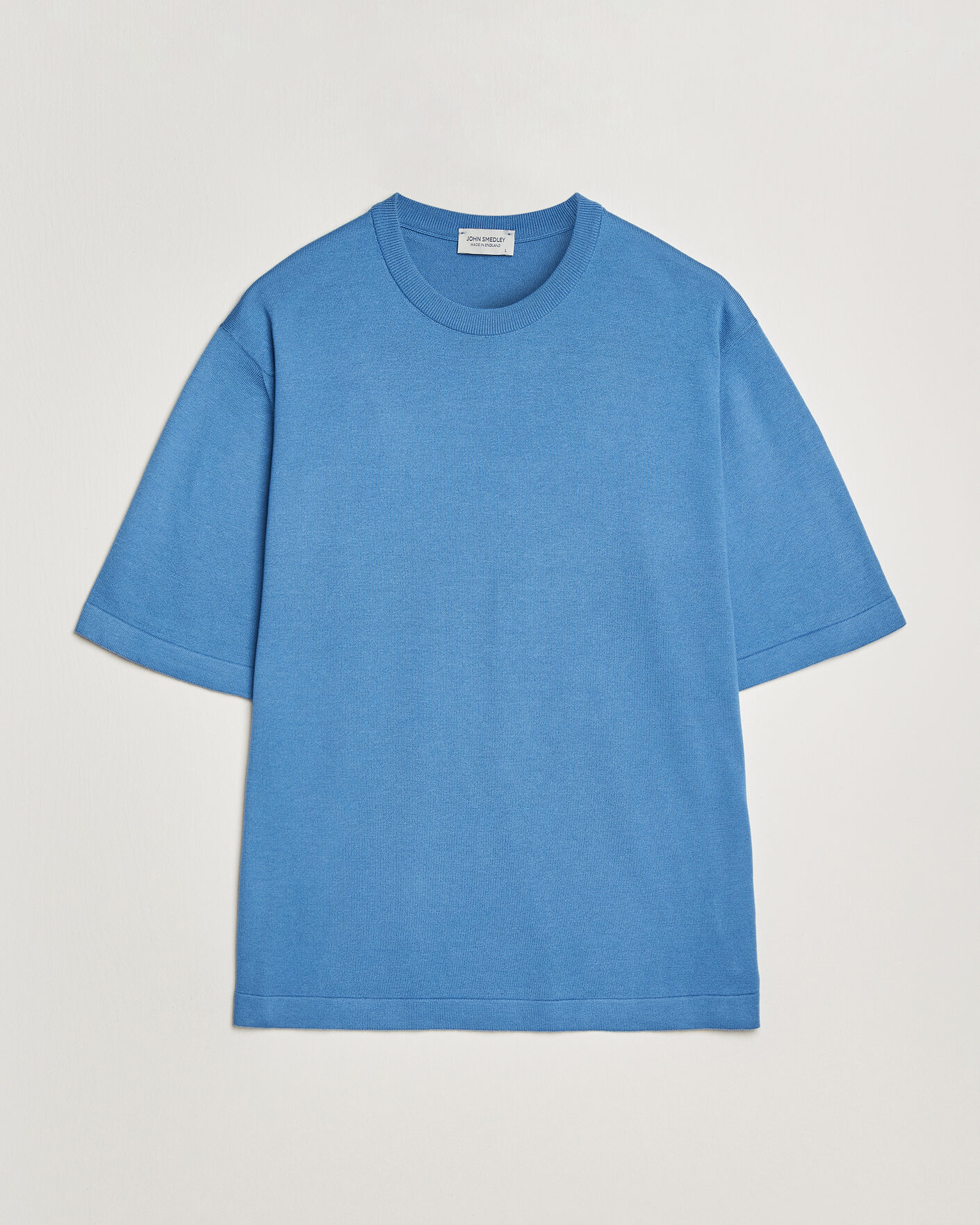 Homme | T-shirts | John Smedley | Tindall Sea Island Cotton T-Shirt Skye Blue