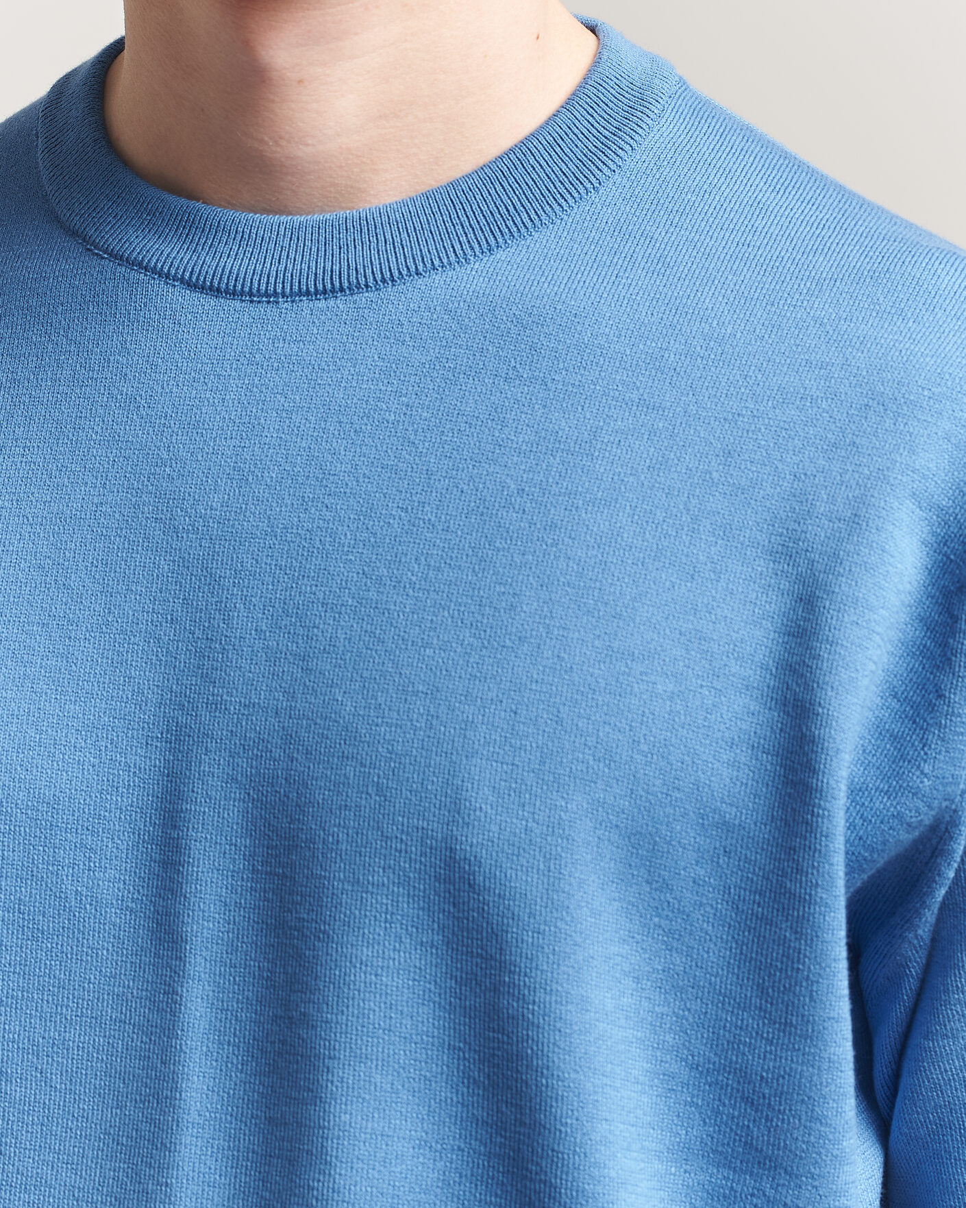 Homme | T-shirts | John Smedley | Tindall Sea Island Cotton T-Shirt Skye Blue