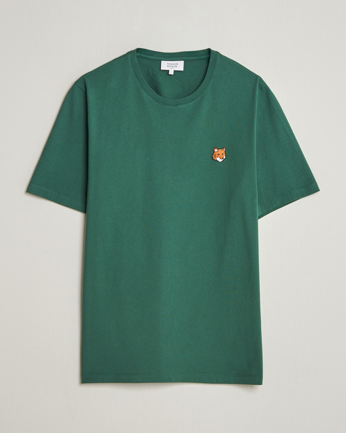 Homme | T-shirts | Maison Kitsuné | Fox Head T-Shirt Bottle Green
