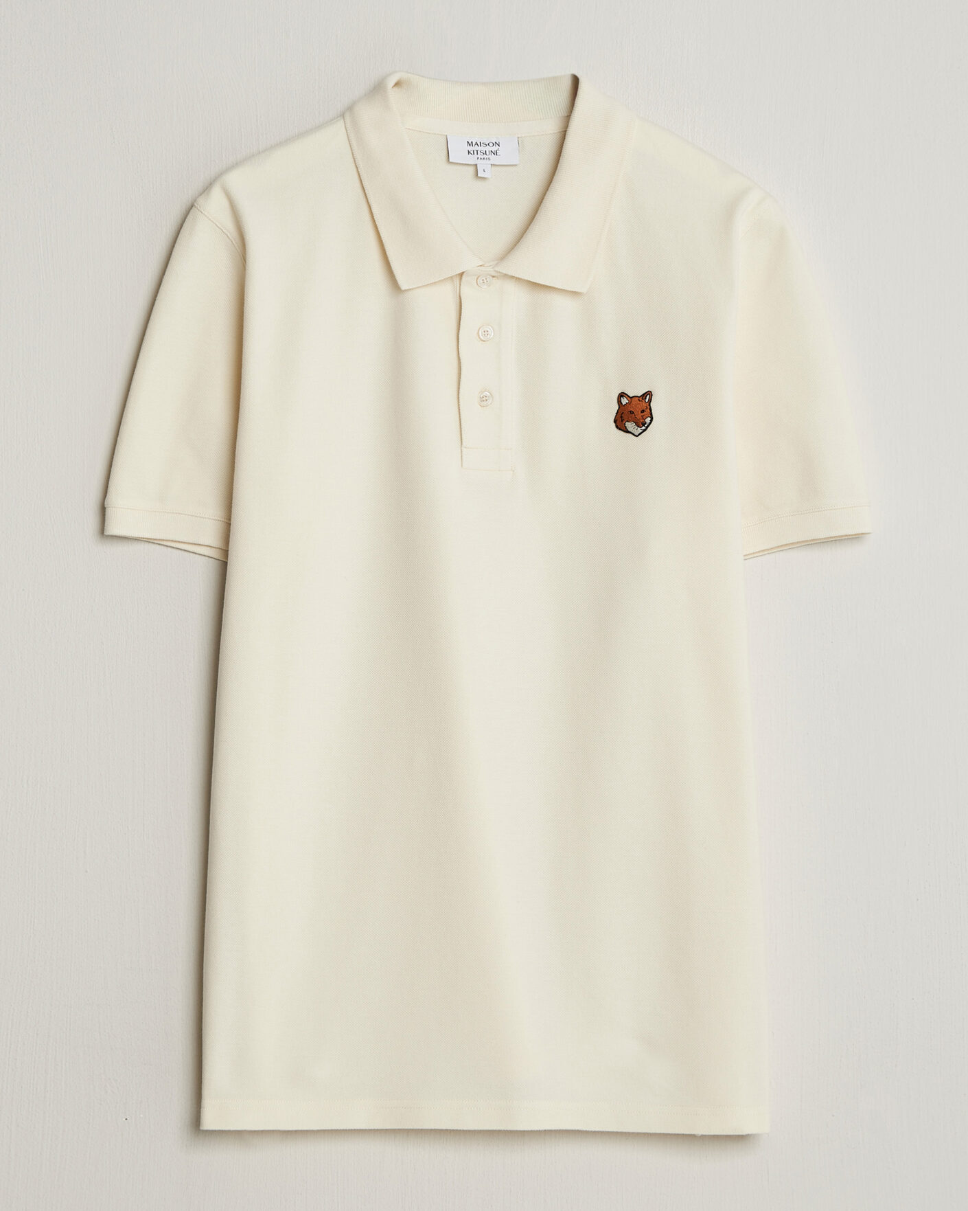 Homme | Polos | Maison Kitsuné | Fox Head Polo Noble Beige