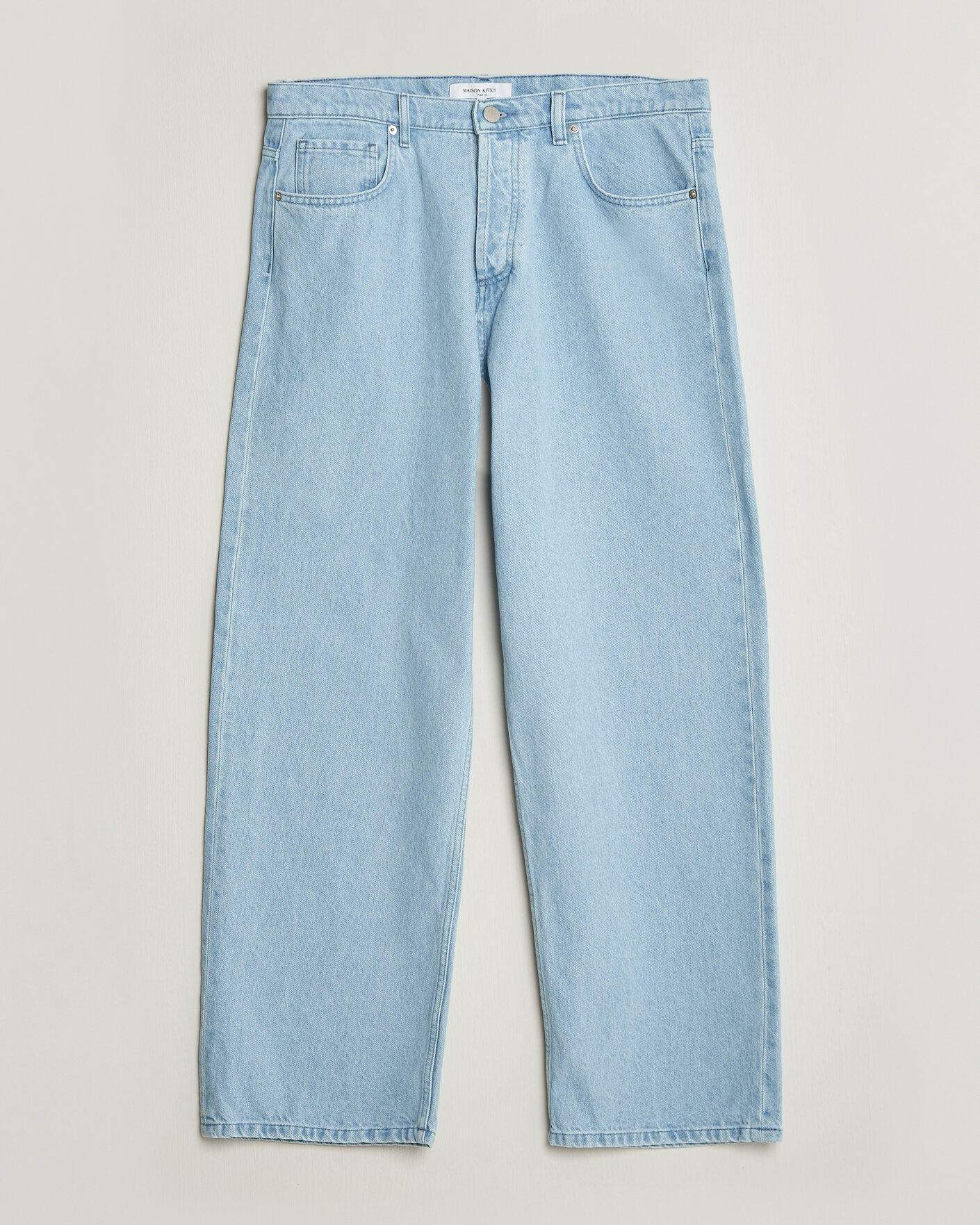 Homme | Pantalons | Maison Kitsuné | Wide Fit Jeans Light Washed Indigo