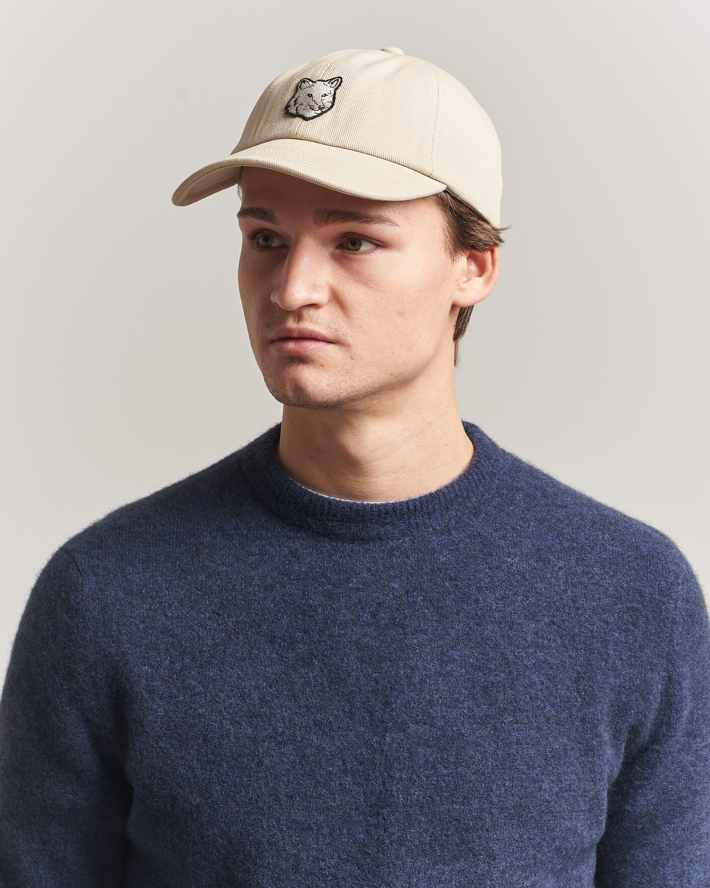 Homme | Bobs Et Casquettes | Maison Kitsuné | Tonal Fox Head Cap Tea Leaf