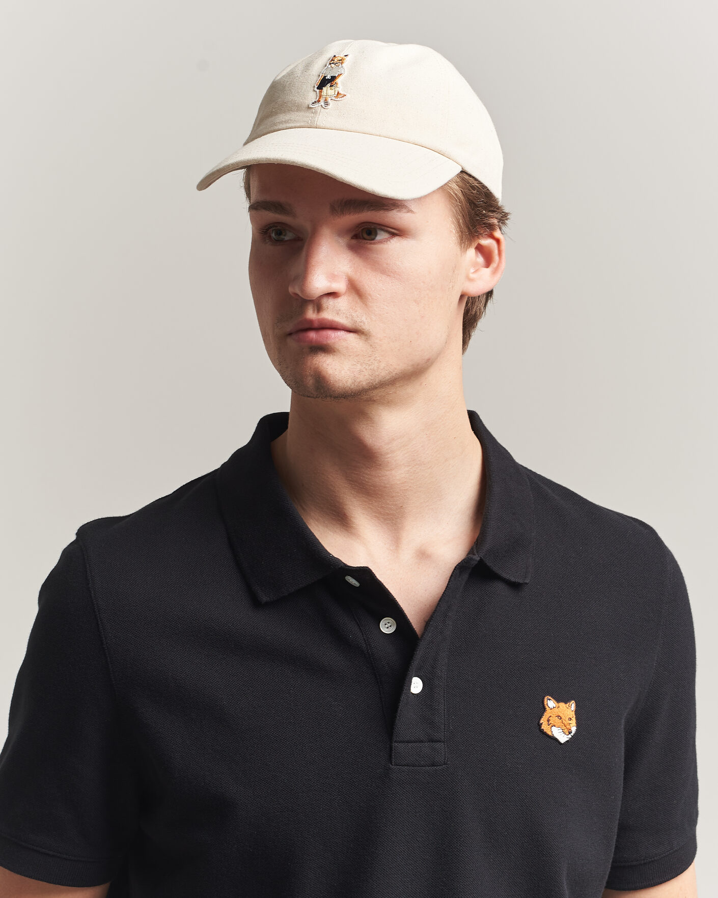 Homme | Bobs Et Casquettes | Maison Kitsuné | Dressed Fox Cap Noble Beige