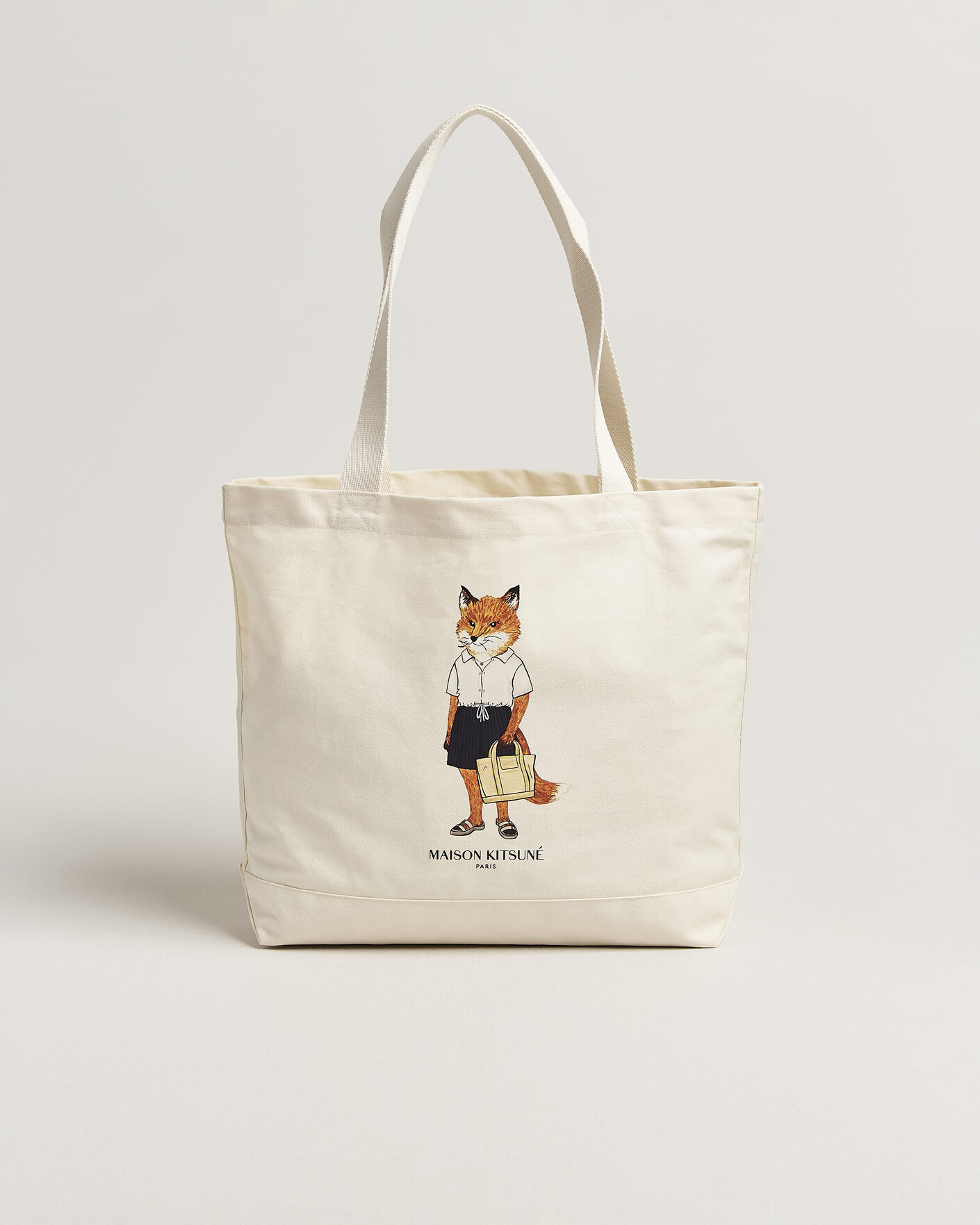 Homme | Sacs | Maison Kitsuné | Dressed Fox Totebag Ecru