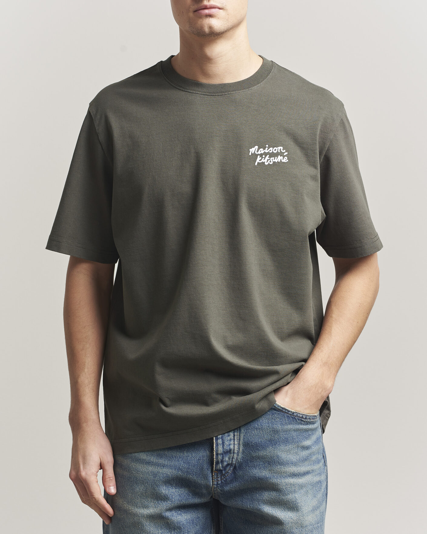 Homme | T-shirts | Maison Kitsuné | Handwriting T-Shirt Beluga