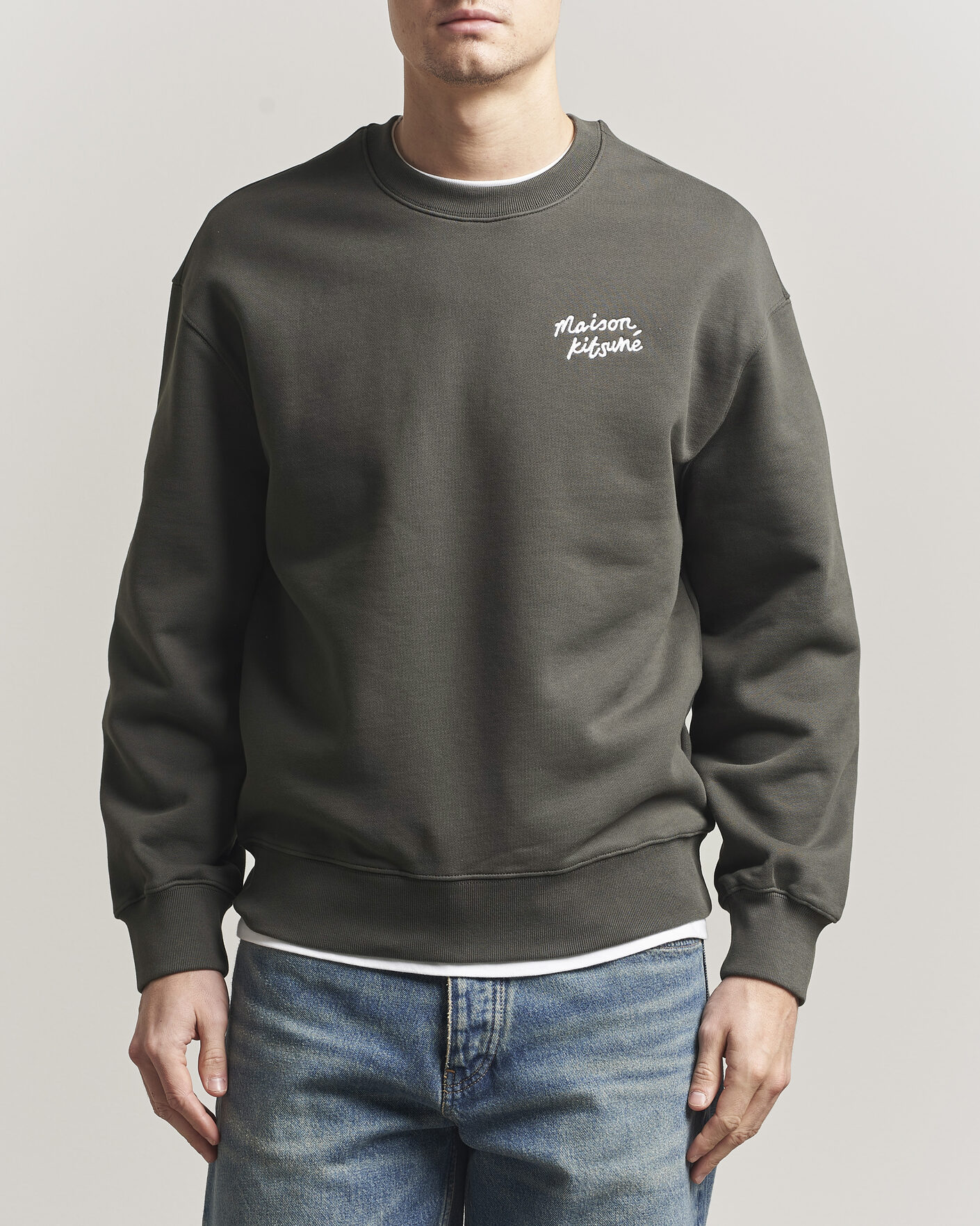 Homme | Pulls Et Tricots | Maison Kitsuné | Handwriting Sweatshirt Beluga