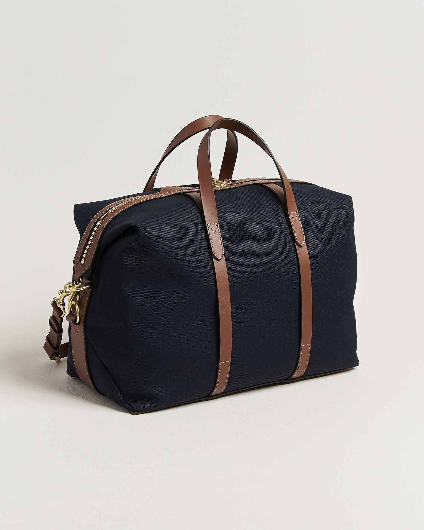 Homme | Sacs | Mismo | M/S Avail 48h Nylon Weekendbag Deep Sea Blue/Cuoio