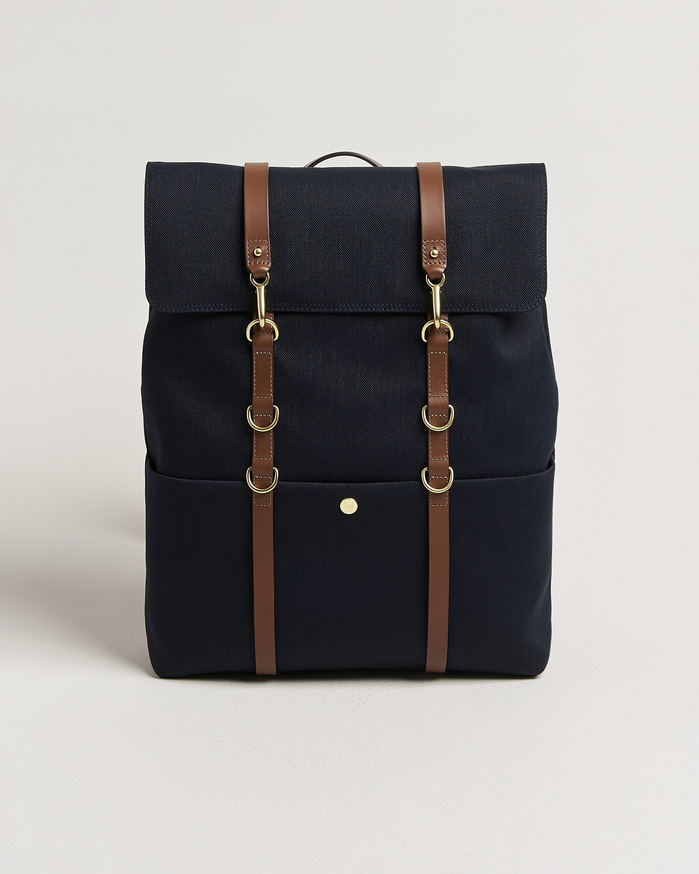 Homme | Sacs | Mismo | M/S Nylon Backpack Deep Sea Blue/Cuoio