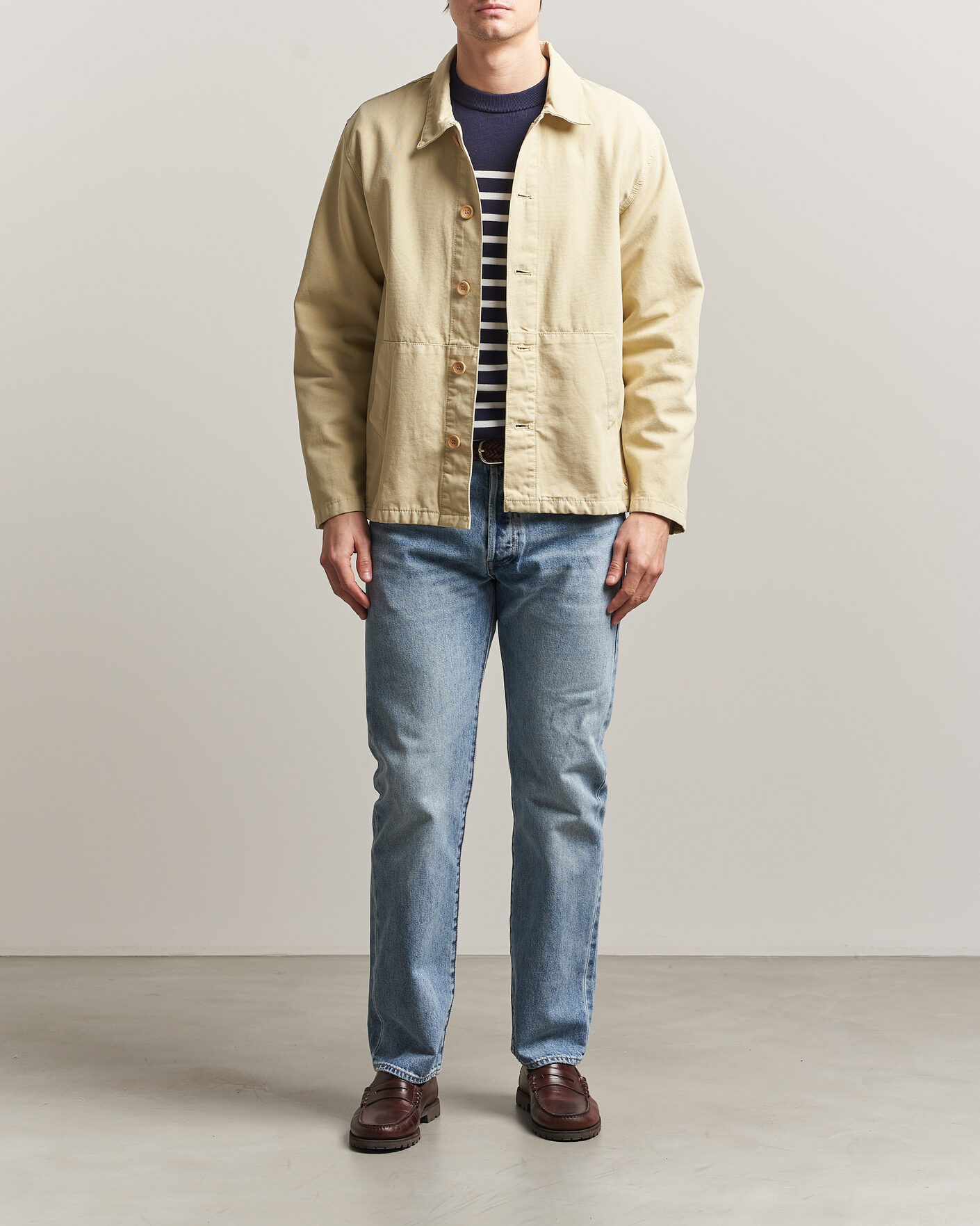 Homme | Chemises | Armor-lux | Veste Pecheur Heritage Overshirt  Gravel