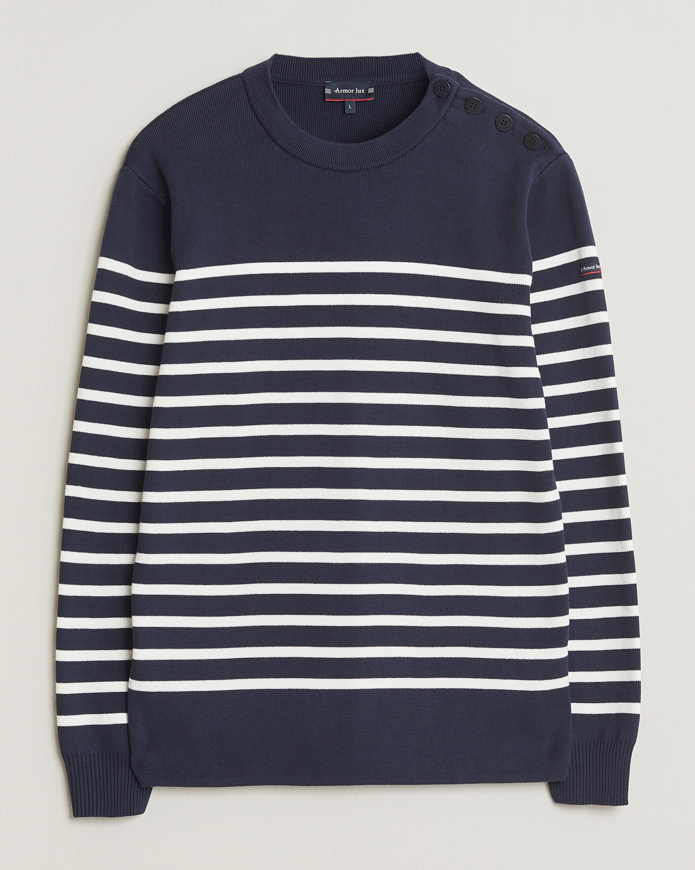 Homme | Pulls Et Tricots | Armor-lux | Groix Striped Sweater Navy/Nature