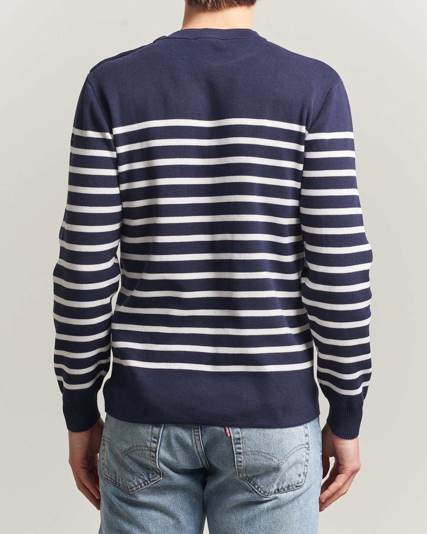 Homme | Pulls Et Tricots | Armor-lux | Groix Striped Sweater Navy/Nature