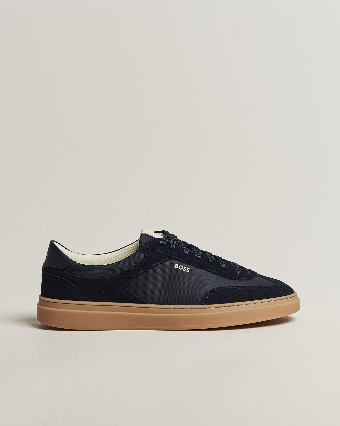 Homme | Baskets | BOSS BLACK | Kieran Suede/Nylon Sneaker Dark Blue