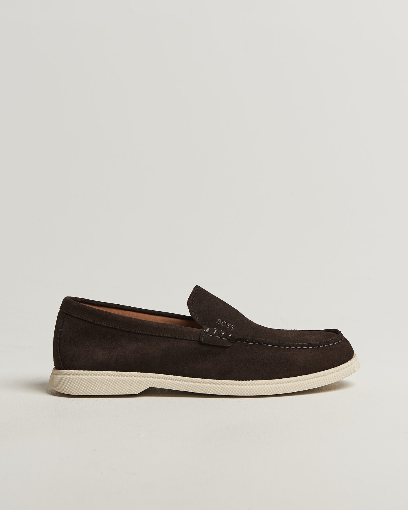 Homme | Loafers | BOSS BLACK | Sienne Suede Loafer Dark Brown