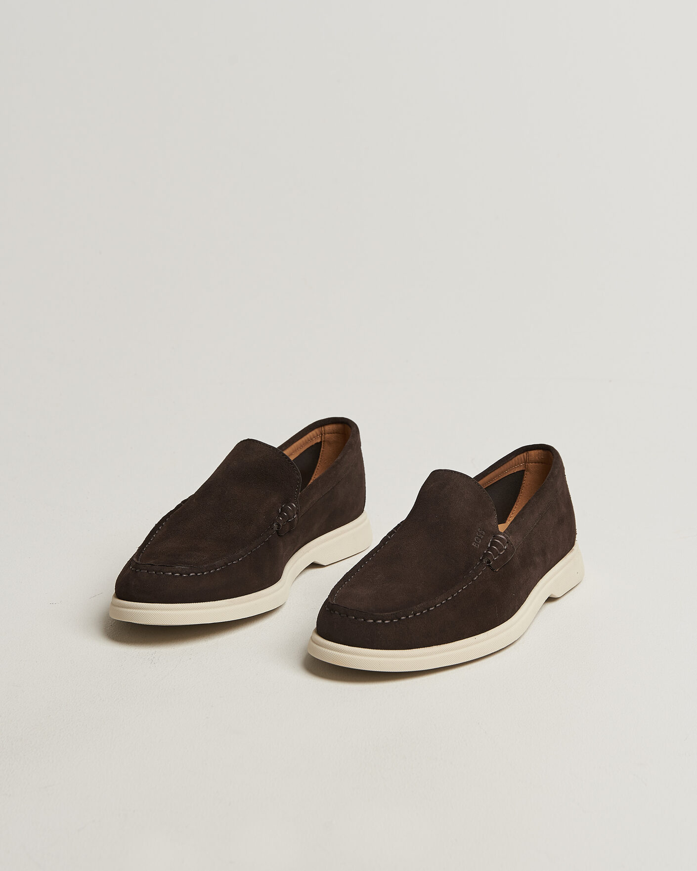Homme | Loafers | BOSS BLACK | Sienne Suede Loafer Dark Brown
