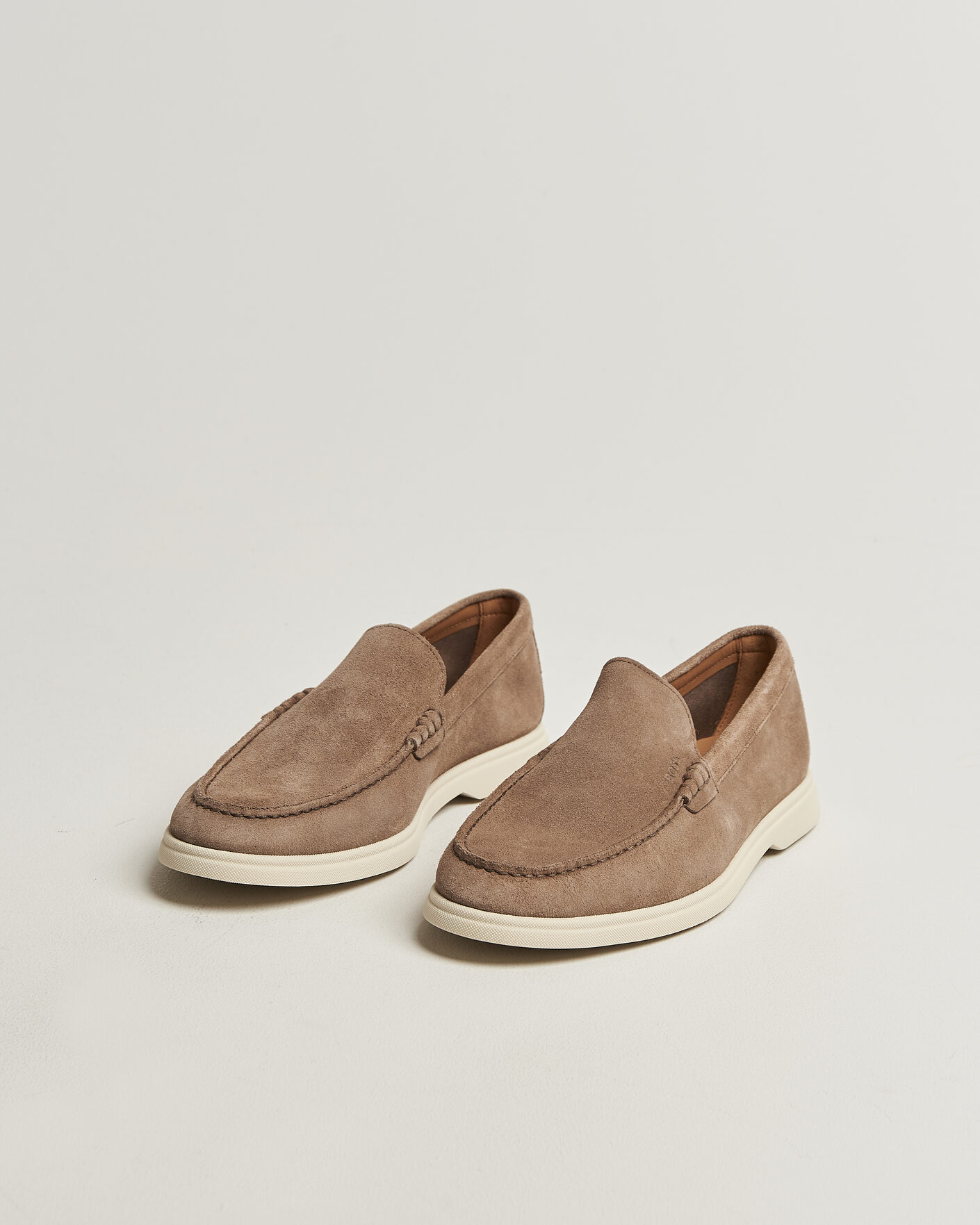 Homme | Loafers | BOSS BLACK | Sienne Suede Loafer Medium Beige