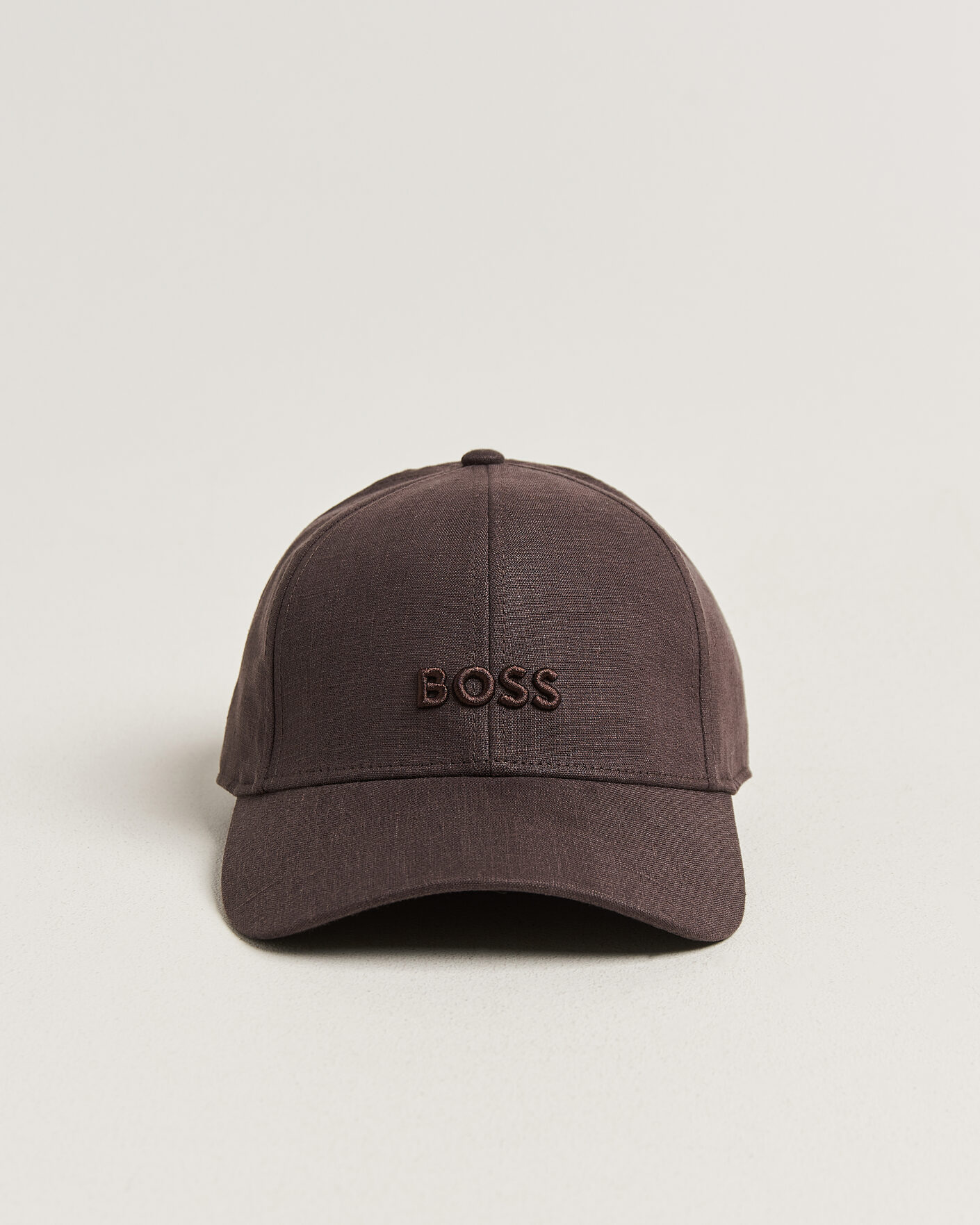 Homme | Bobs Et Casquettes | BOSS BLACK | Zed Linen Cap Dark Brown