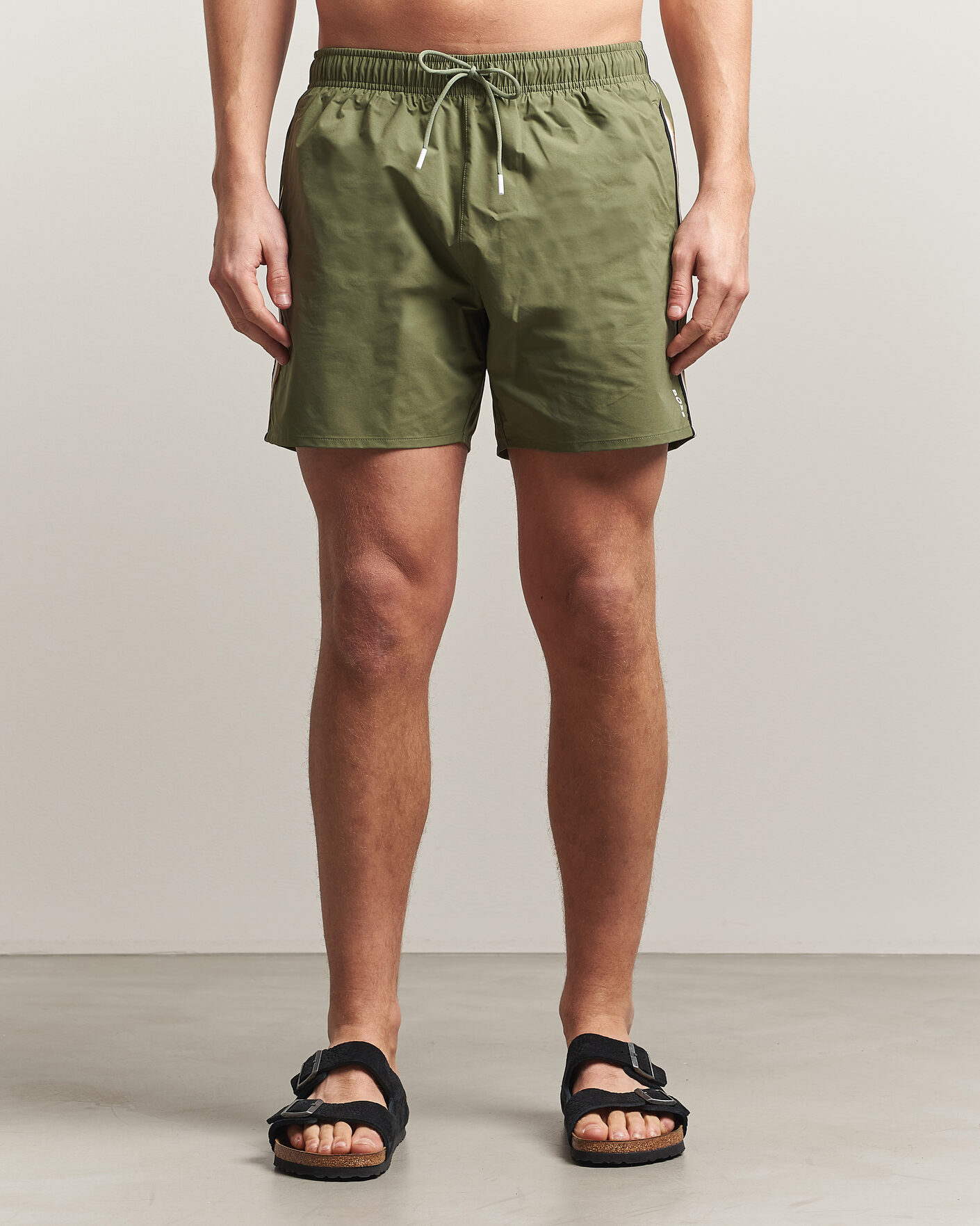 Homme | Maillots De Bain | BOSS BLACK | Iconic Swimshorts Open Green