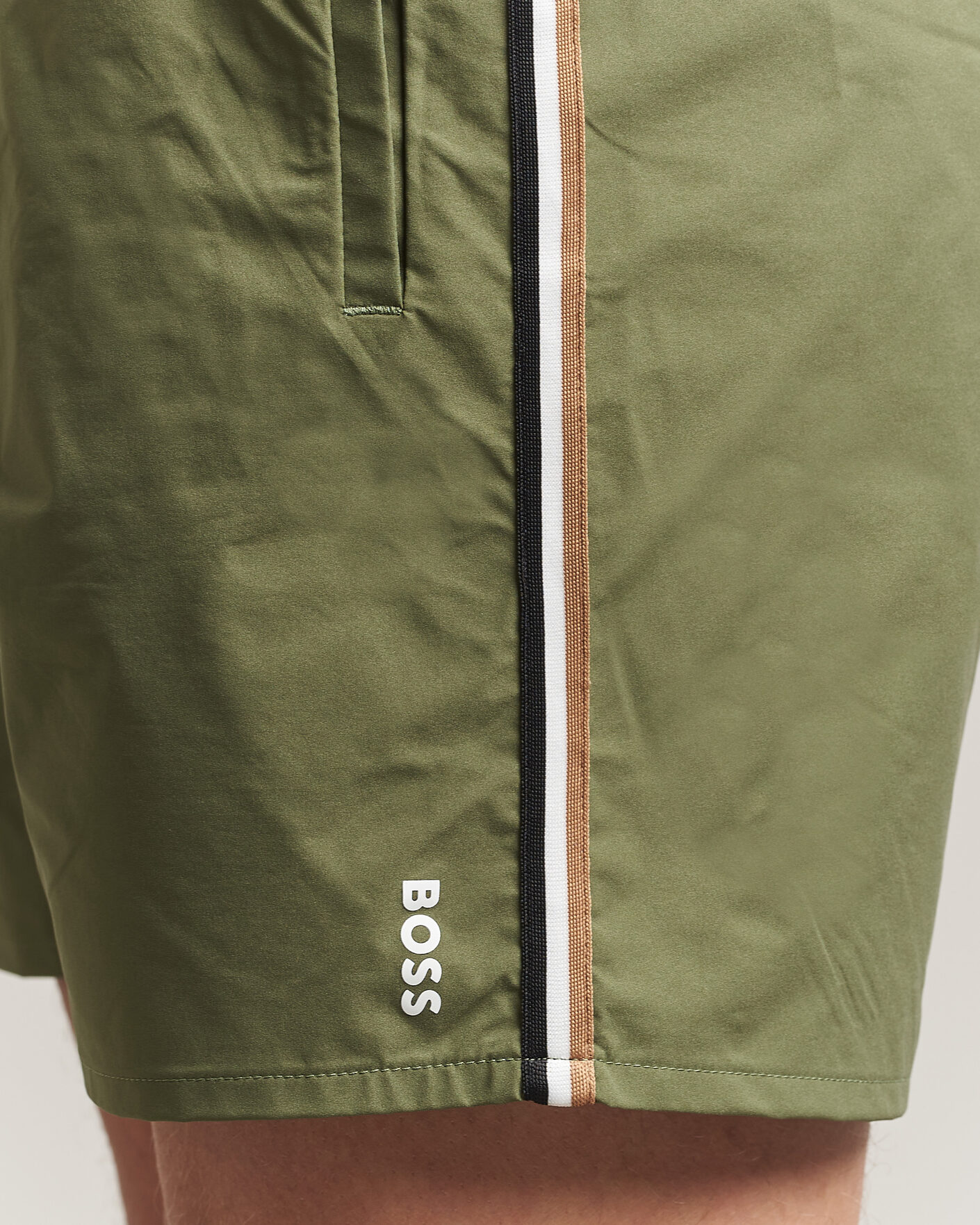 Homme | Maillots De Bain | BOSS BLACK | Iconic Swimshorts Open Green