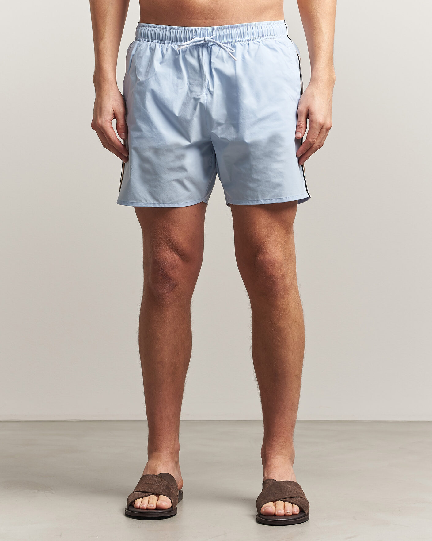 Homme | Maillots De Bain | BOSS BLACK | Iconic Swimshorts Light Blue