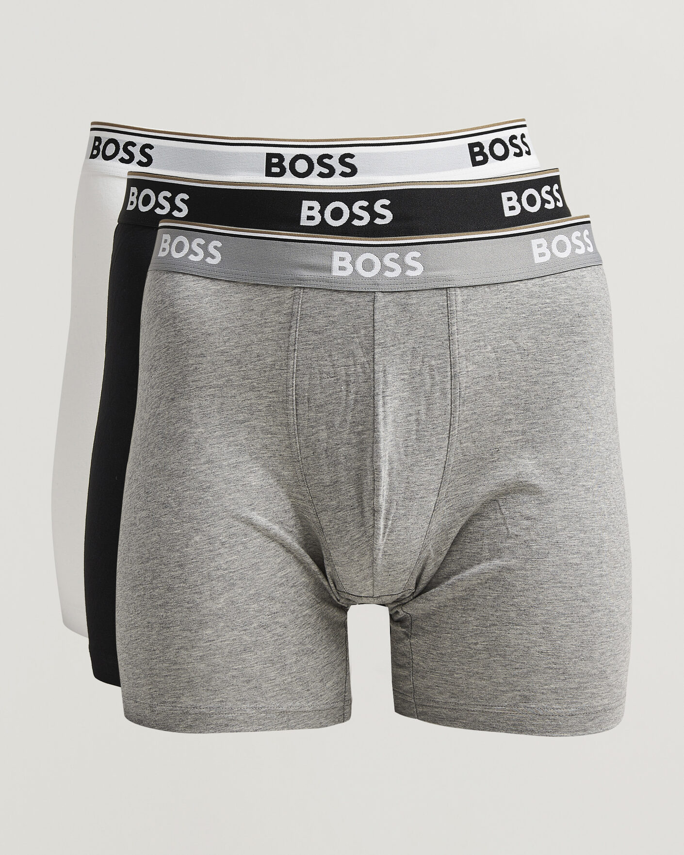 Homme | Sous-Vêtements Et Chaussettes | BOSS BLACK | 3-Pack Long Leg Boxer Black/Grey/White