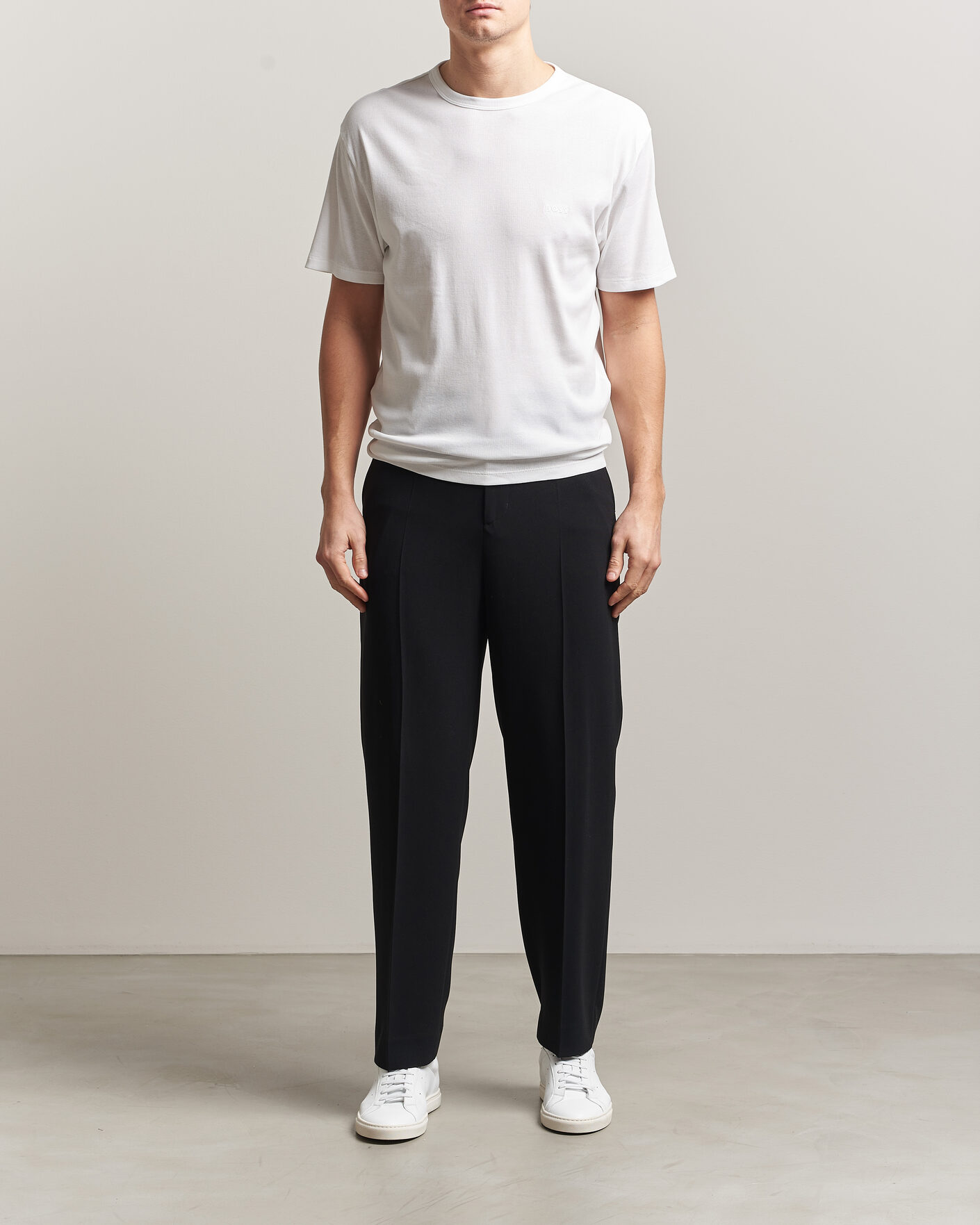 Homme | T-shirts | BOSS BLACK | 2-Pack Ribbed T-Shirt White