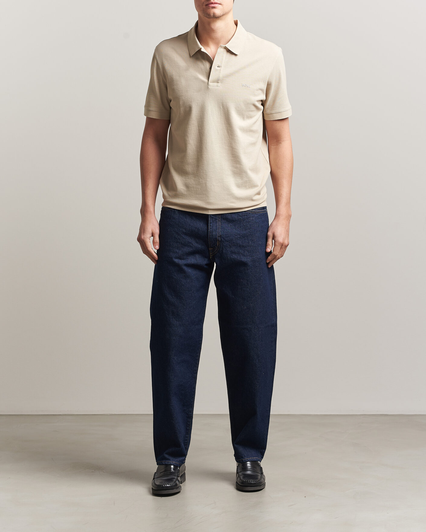 Homme | Polos | BOSS BLACK | Pallas Polo Open Beige