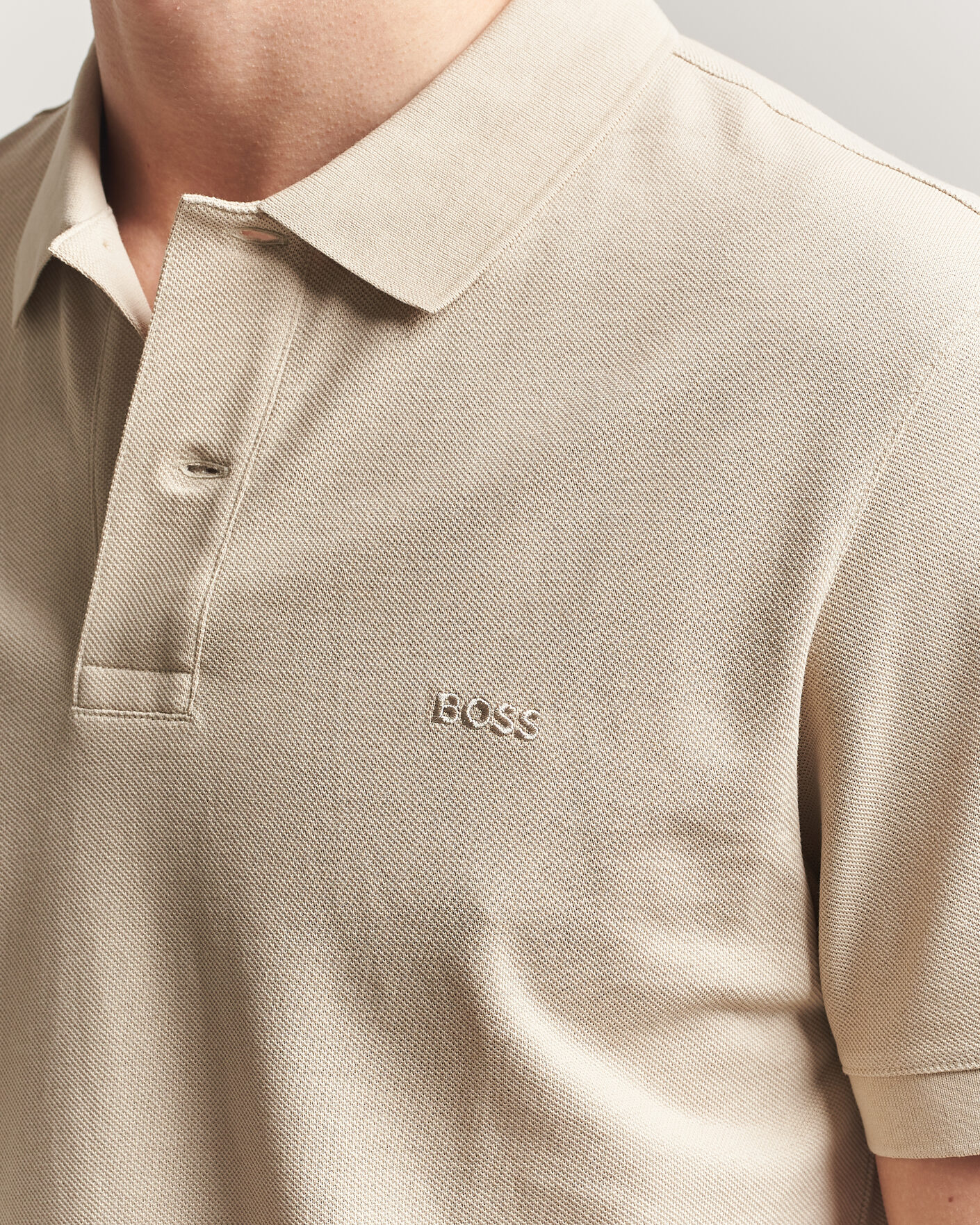 Homme | Polos | BOSS BLACK | Pallas Polo Open Beige