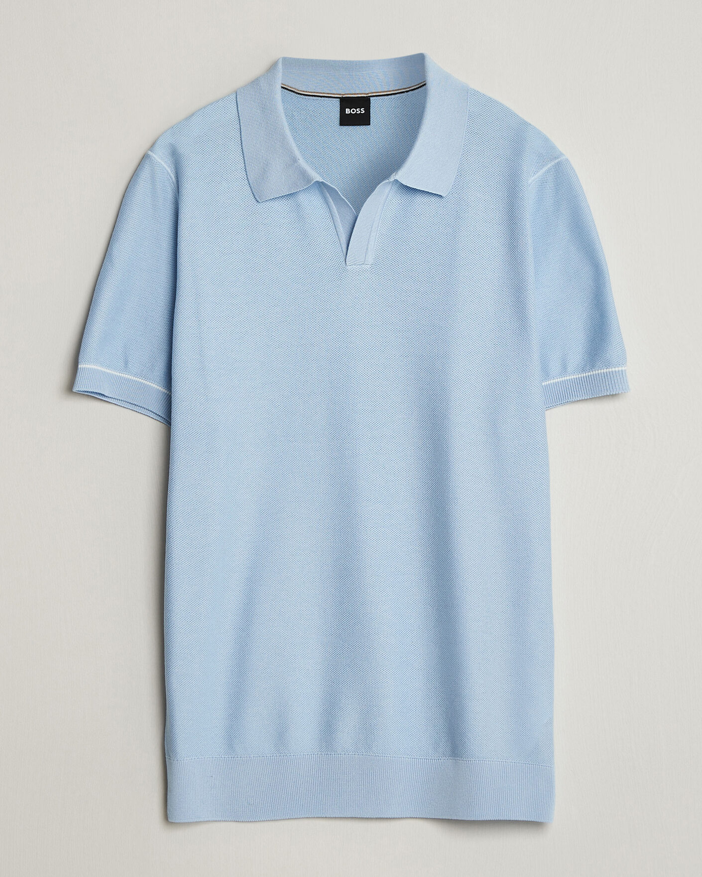 Homme | Polos | BOSS BLACK | Narciso Knitted Polo Light Blue