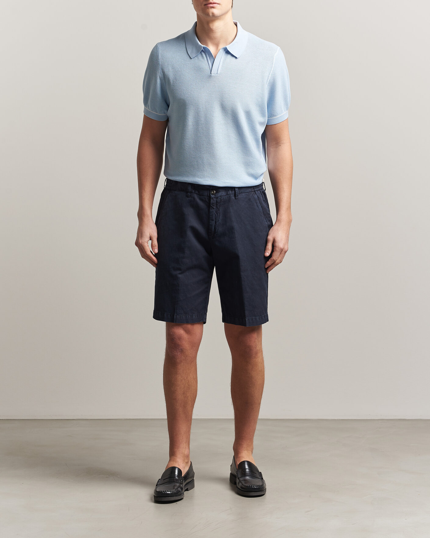 Homme | Polos | BOSS BLACK | Narciso Knitted Polo Light Blue