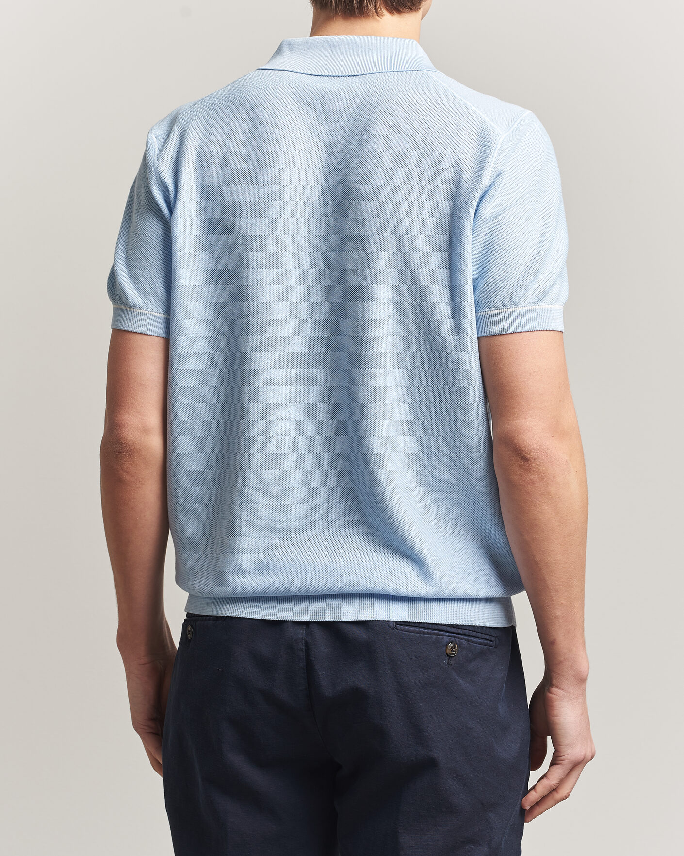 Homme | Polos | BOSS BLACK | Narciso Knitted Polo Light Blue