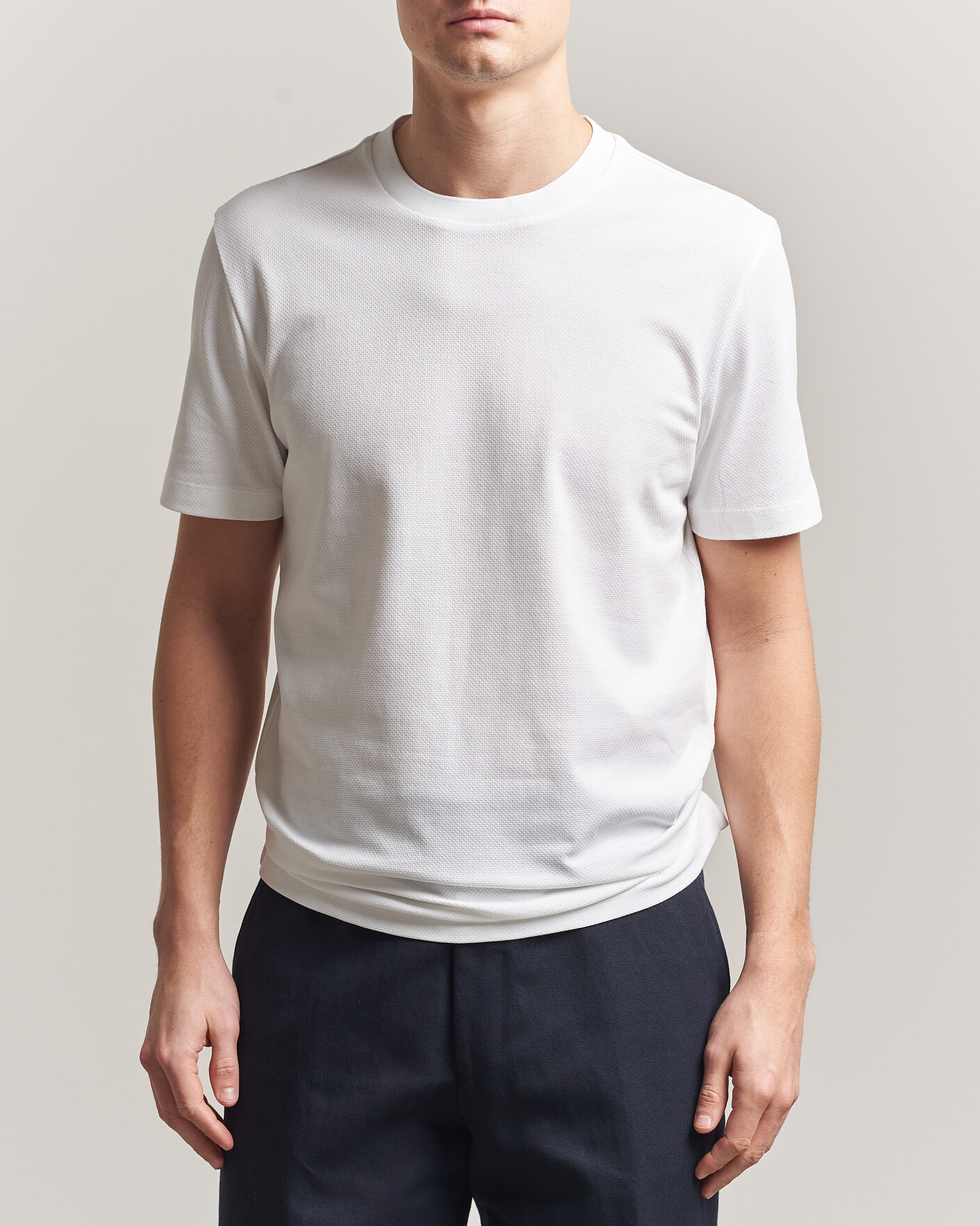 Homme | T-shirts | BOSS BLACK | Thompson Structured T-Shirt White